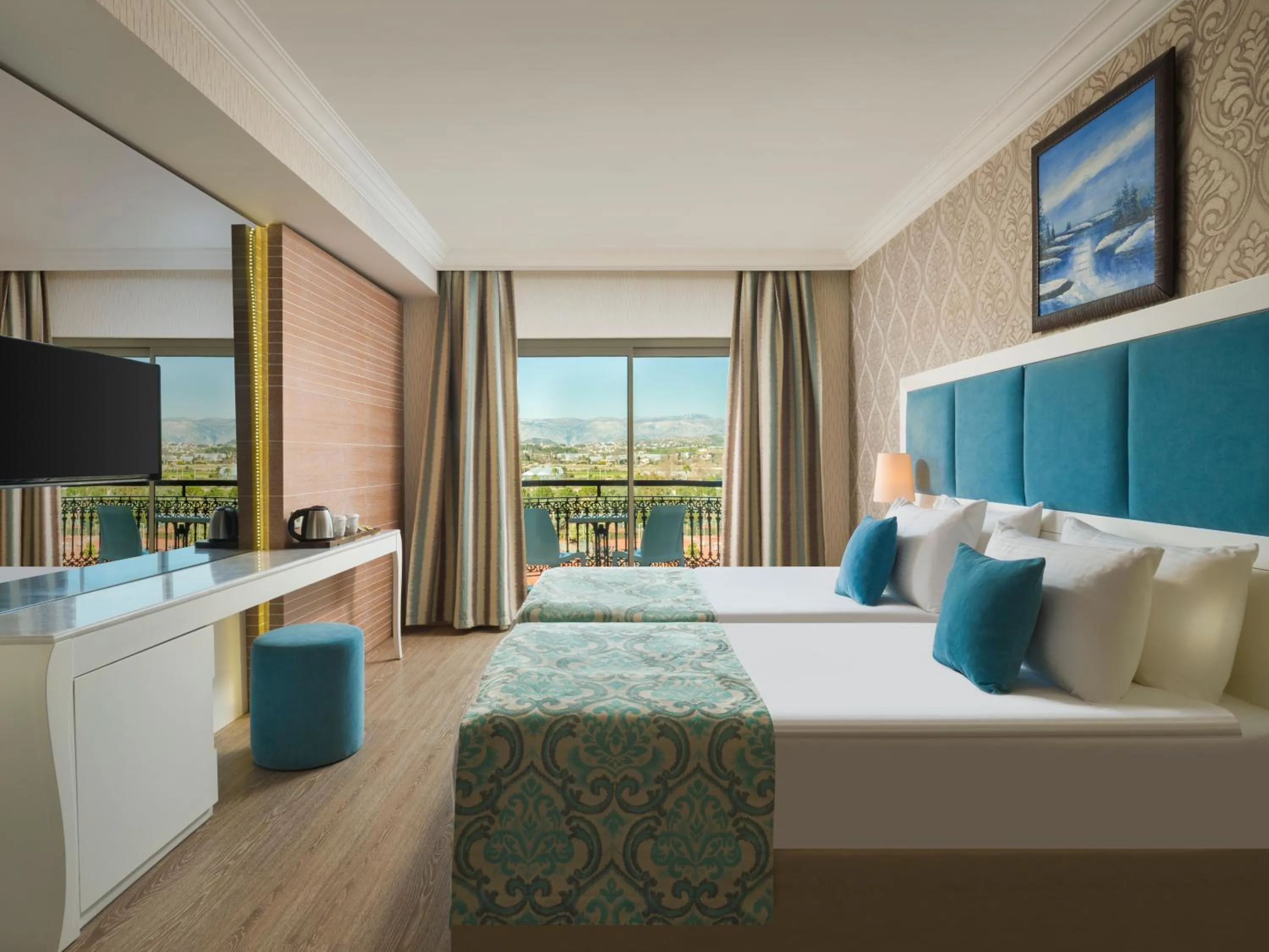 Bed in Asteria Bloom Side