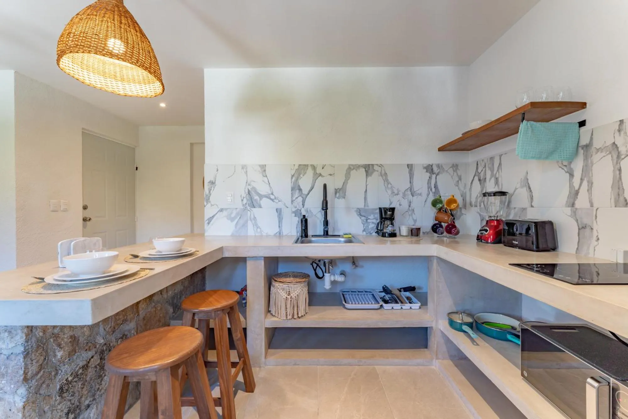 Kitchen or kitchenette in Casa Yako