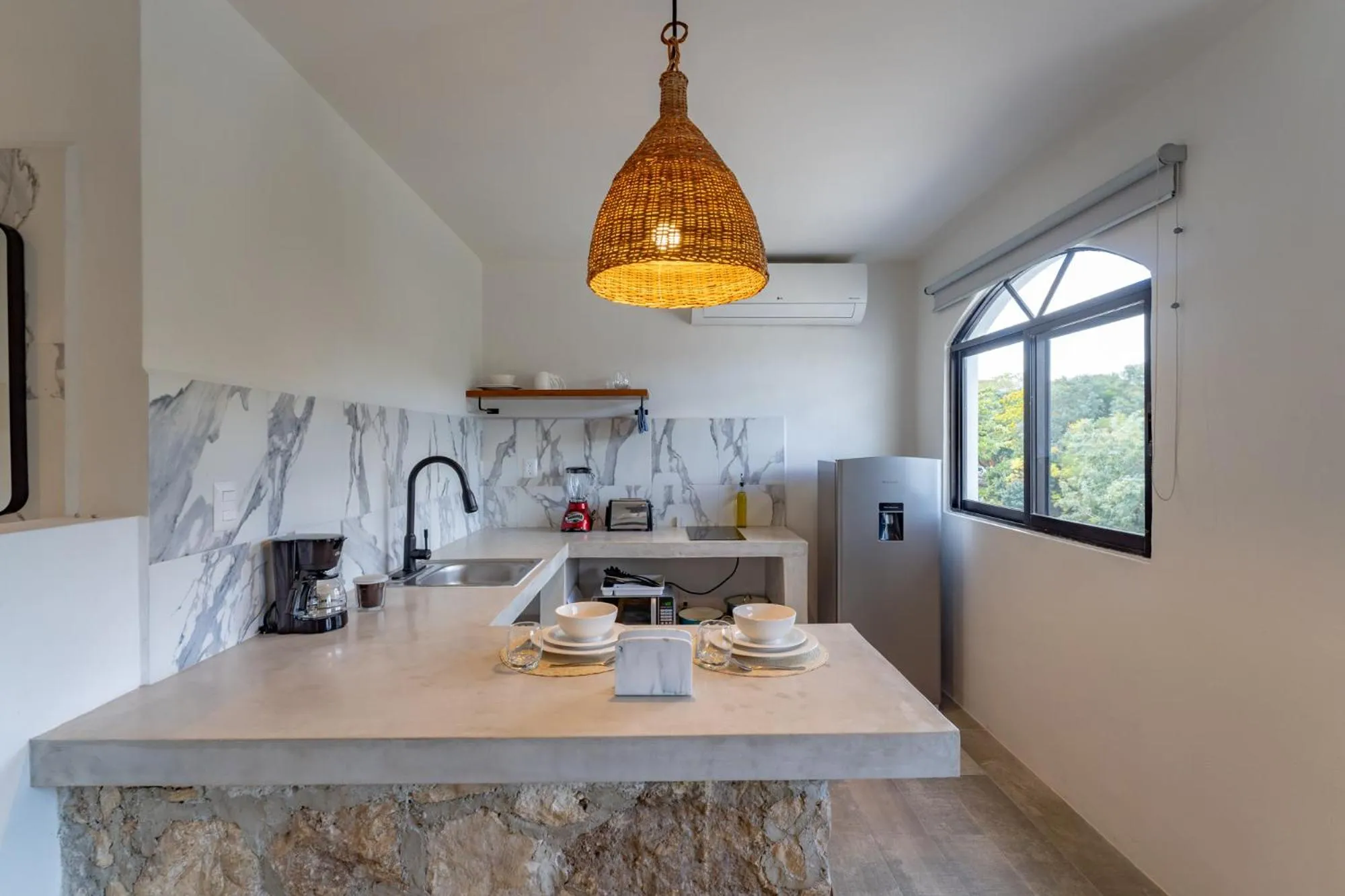 Kitchen or kitchenette in Casa Yako