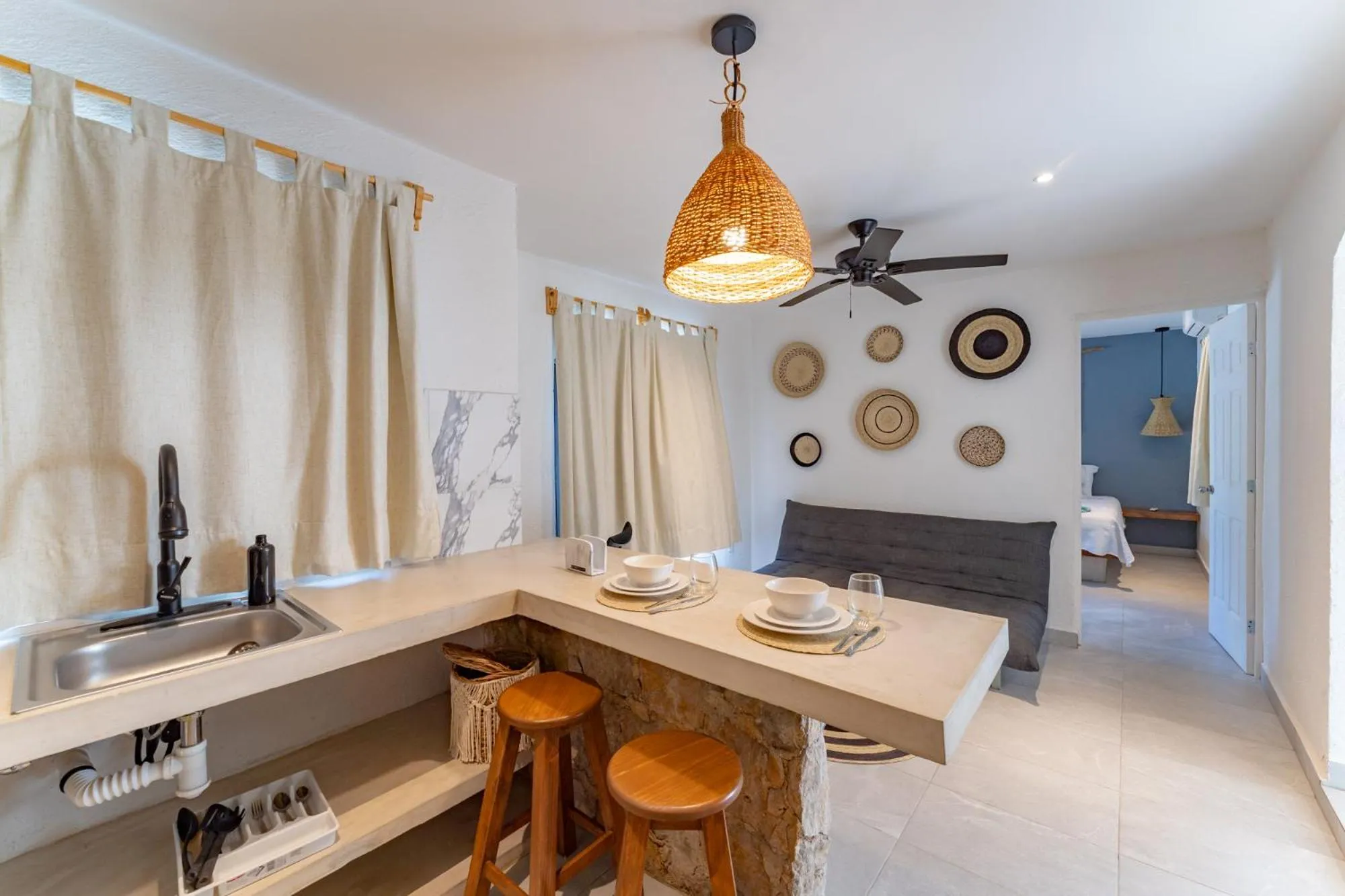 Kitchen or kitchenette in Casa Yako