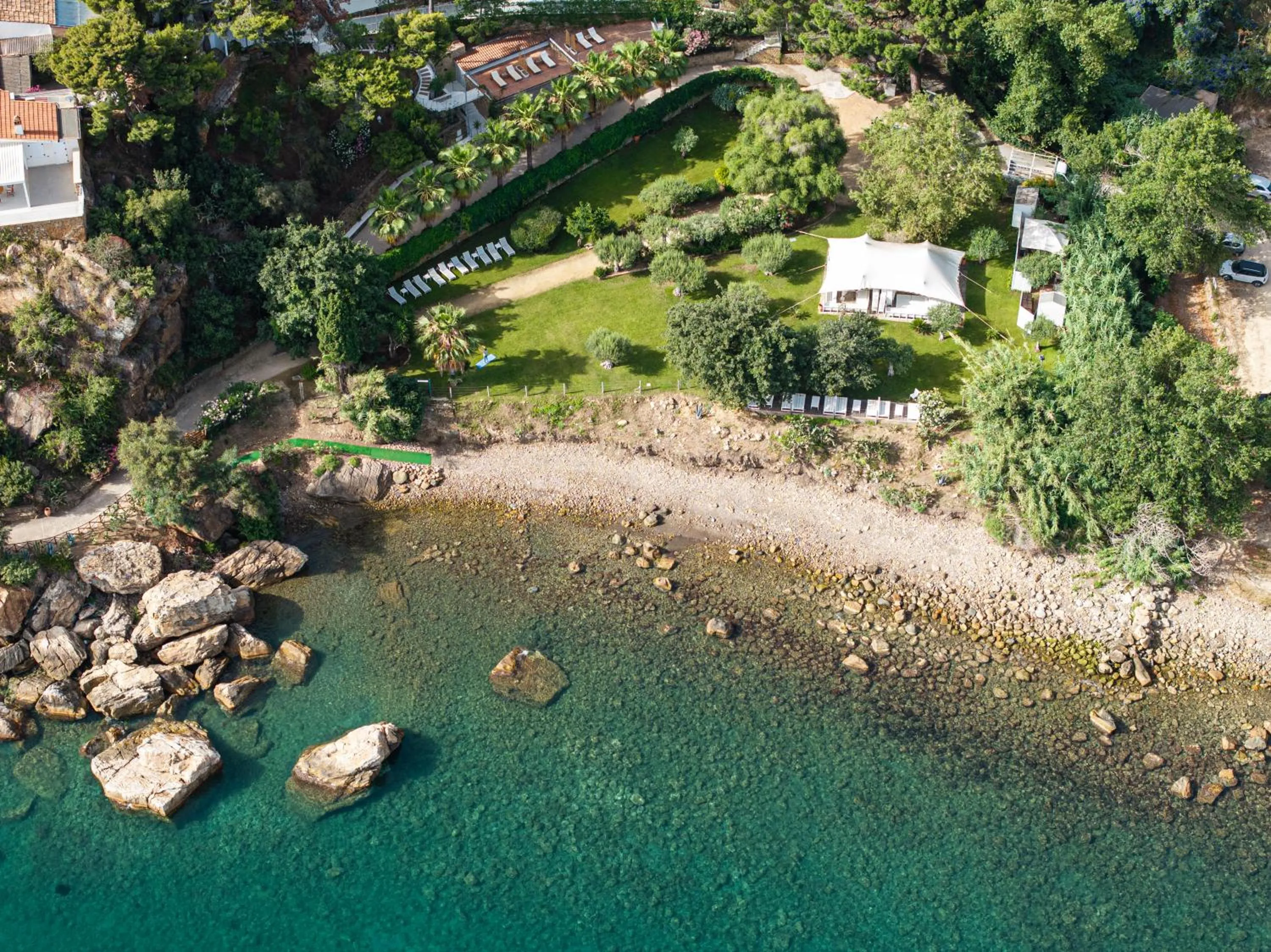 Beach in Le Calette Bay