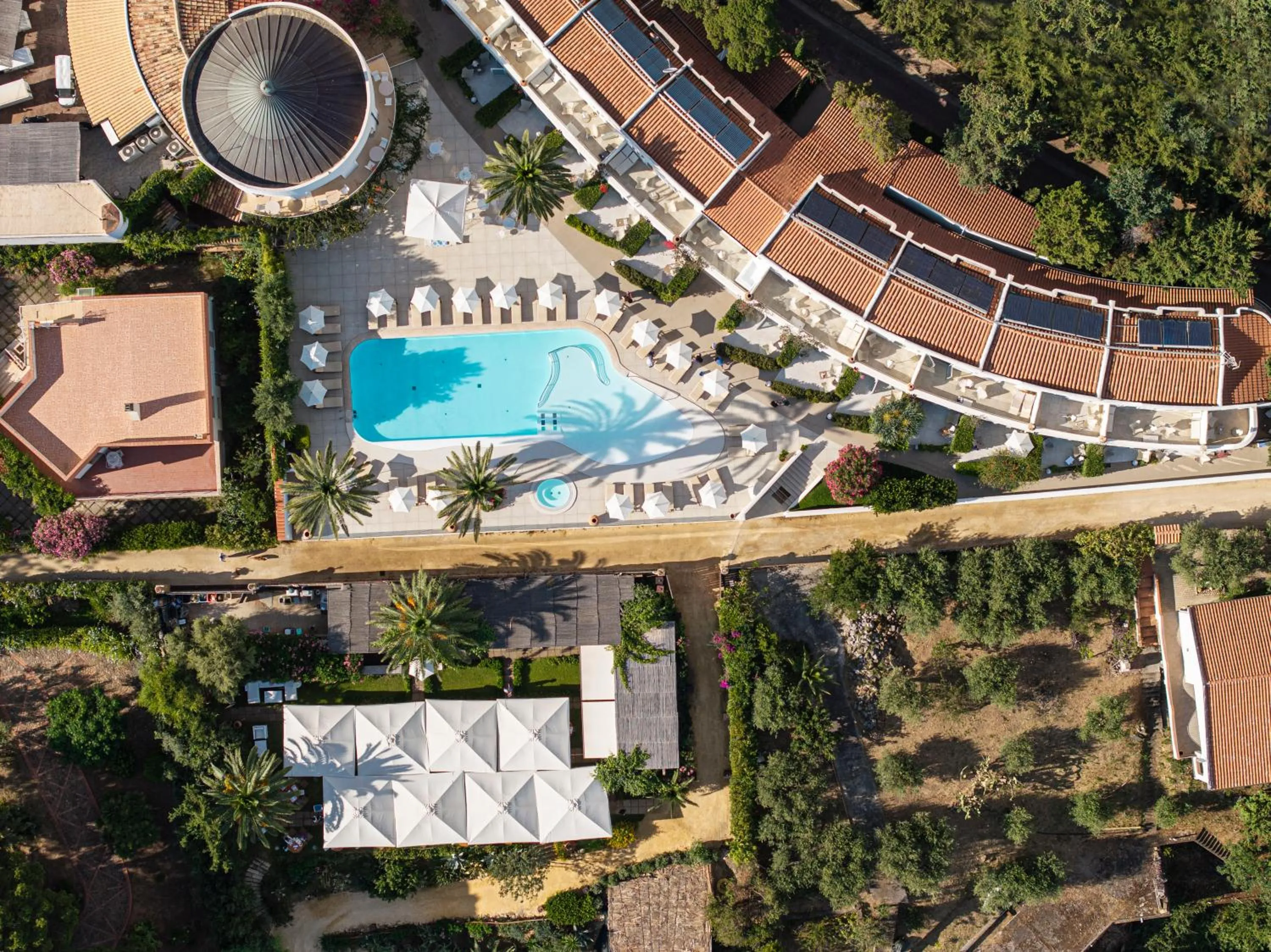 Bird's eye view in Le Calette Bay