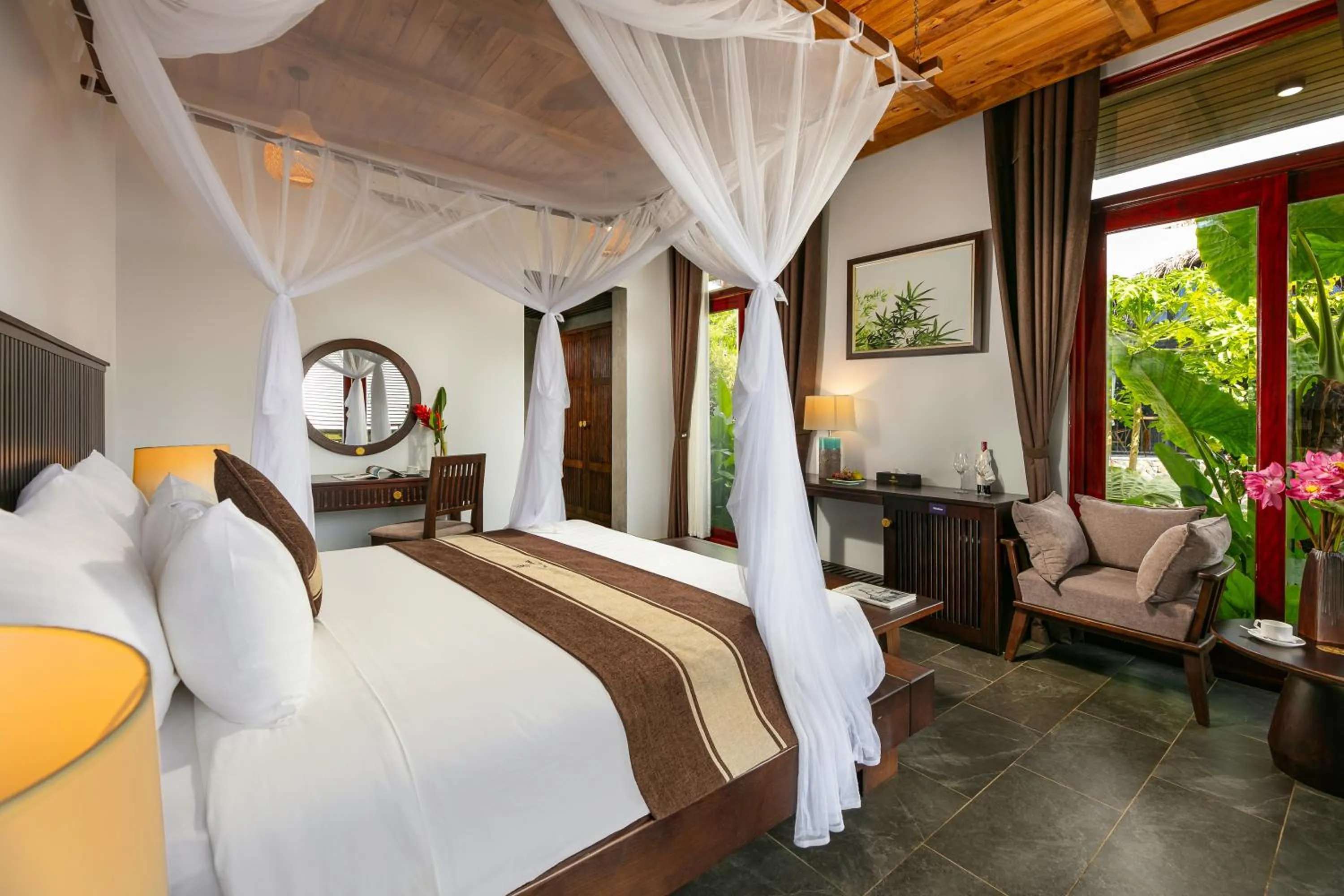 Bed in PU LUONG BOCBANDI RETREAT