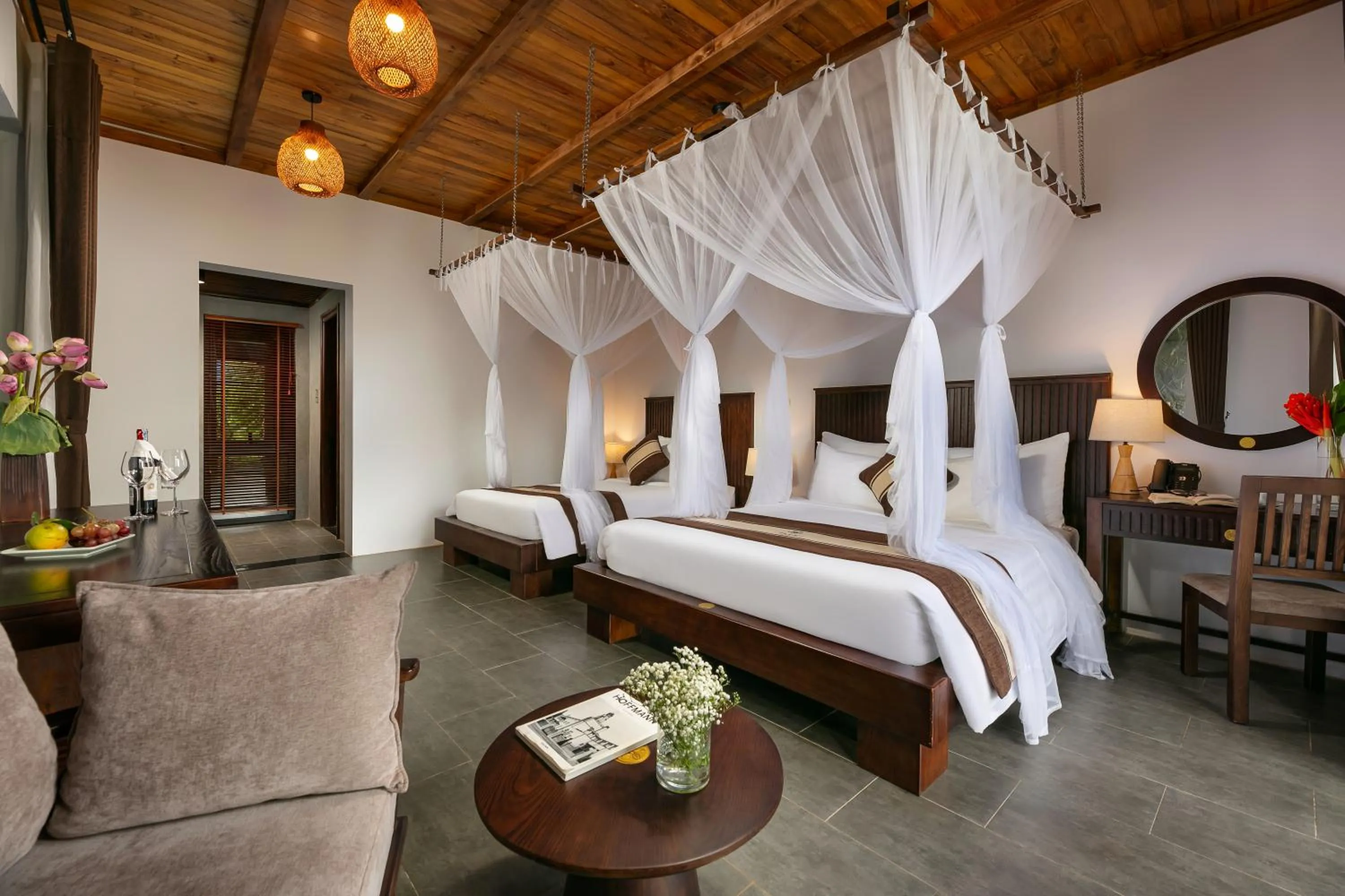 Bed in PU LUONG BOCBANDI RETREAT