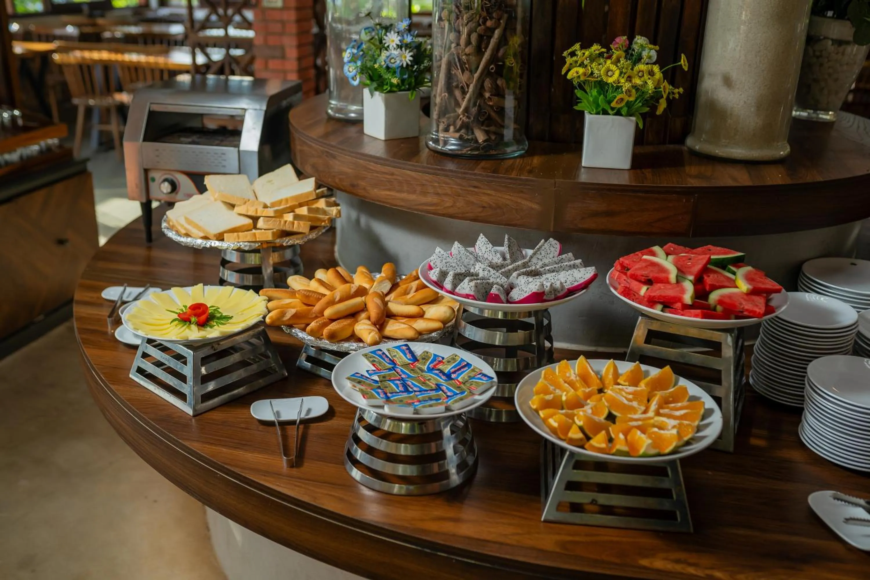 Buffet breakfast in PU LUONG BOCBANDI RETREAT