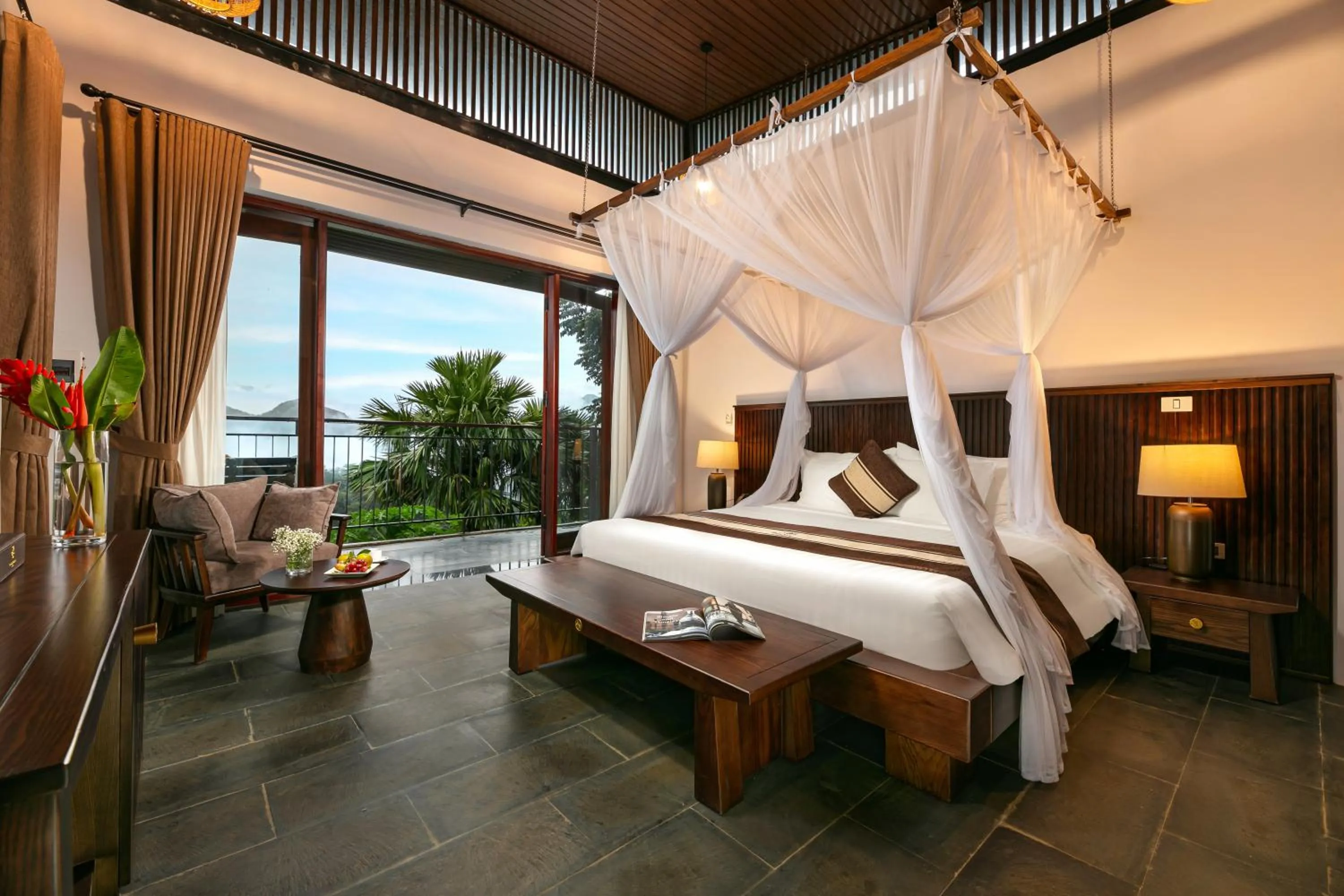 Bed in PU LUONG BOCBANDI RETREAT