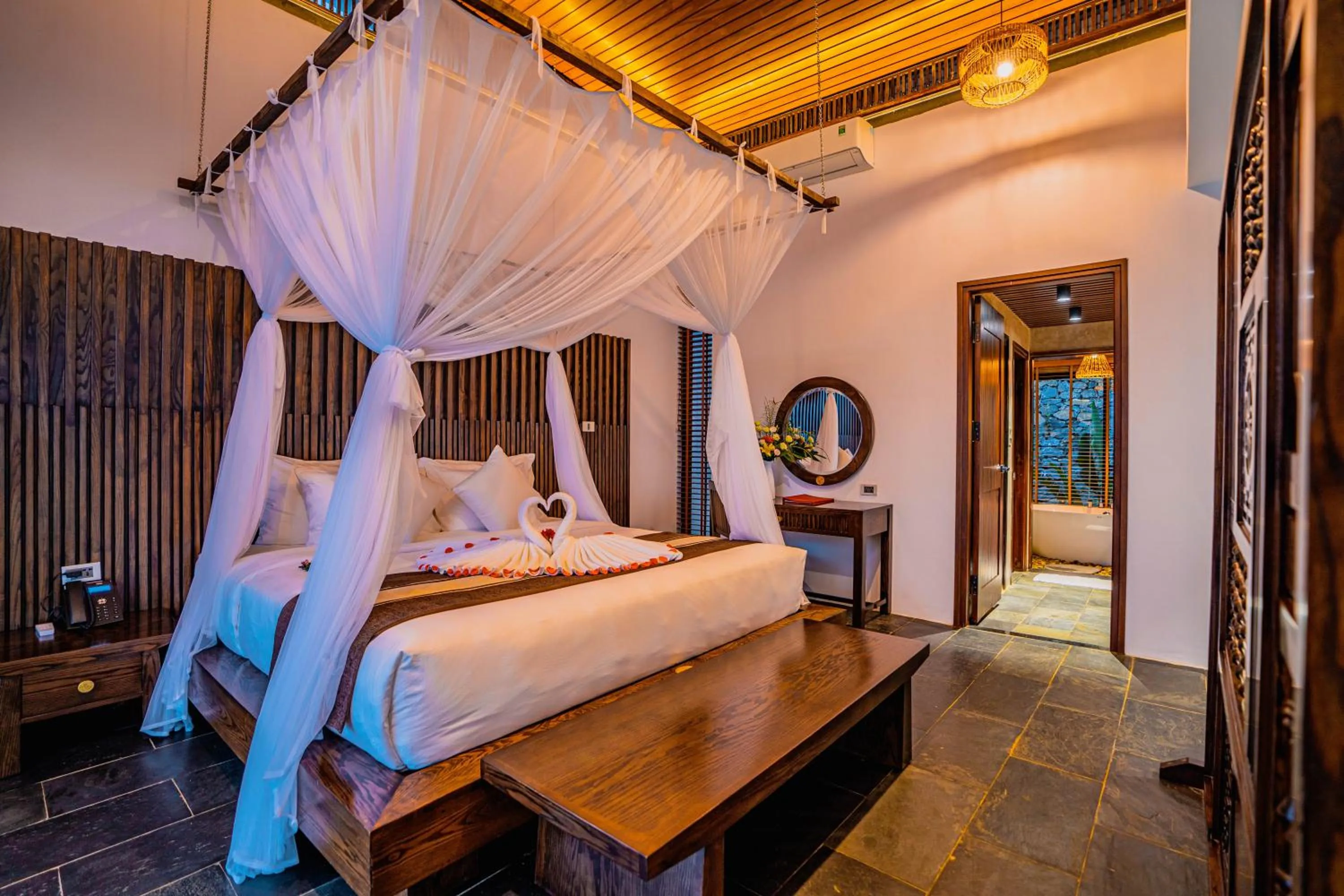 Bedroom, Bed in PU LUONG BOCBANDI RETREAT