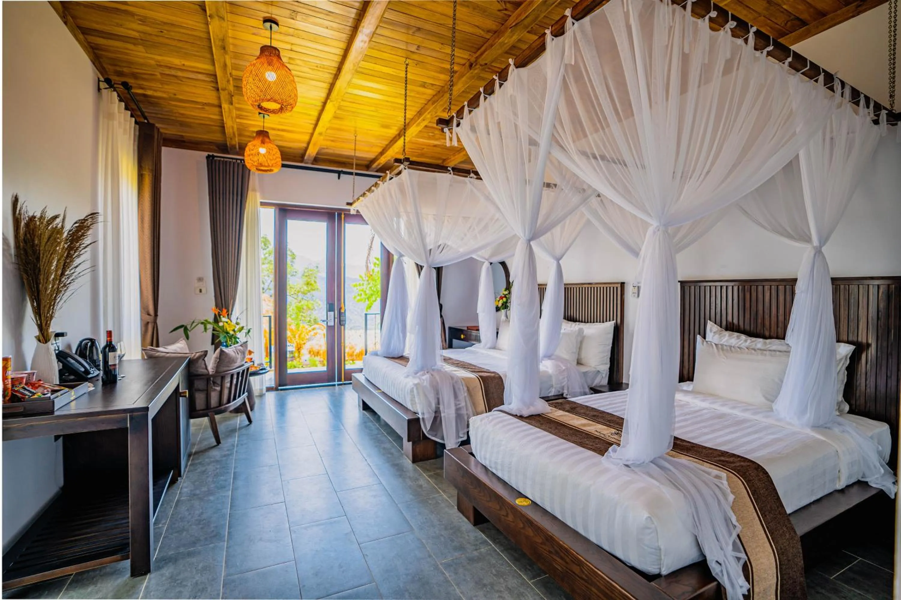 Bedroom, Bed in PU LUONG BOCBANDI RETREAT