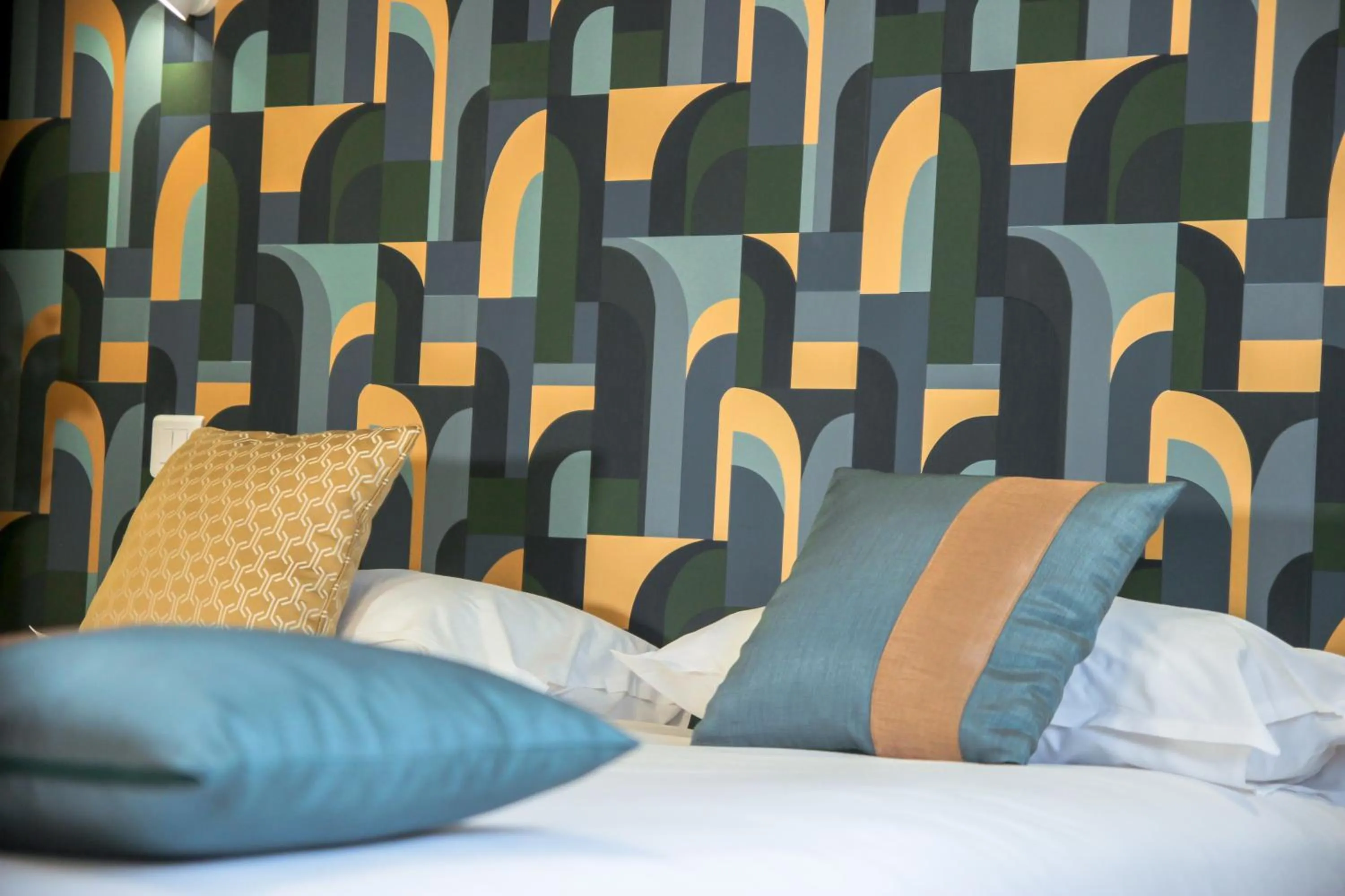 Bedroom, Bed in Hôtel Le Petit Périer