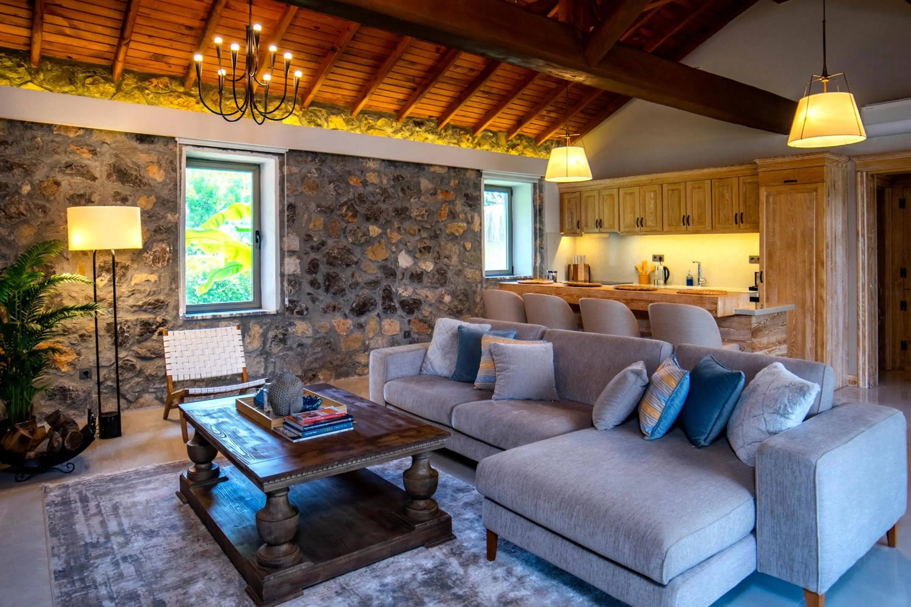 Seating area in Kaya Villas Exclusive