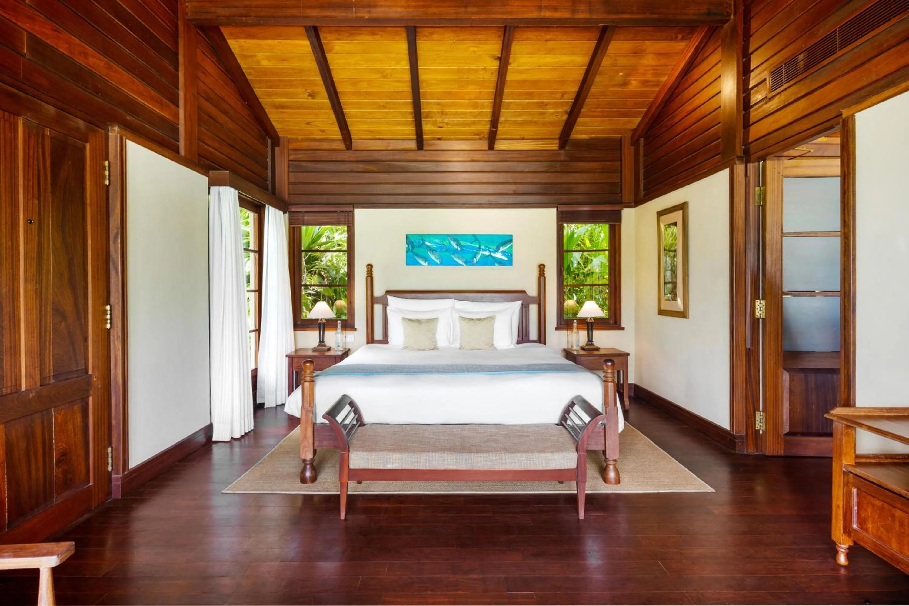 Bed in JA Enchanted Island Resort Seychelles