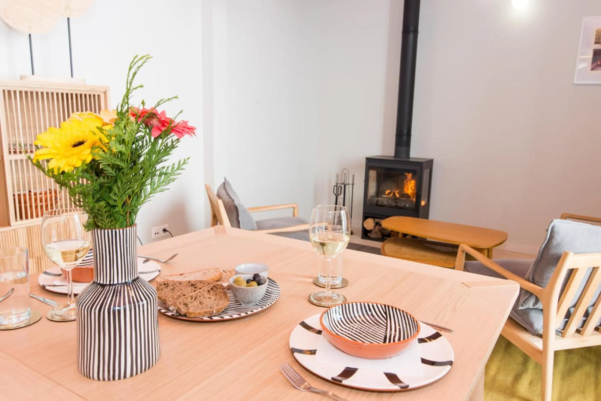 Seating area in Casa Rosa Villa with Pool in Olhao Centre