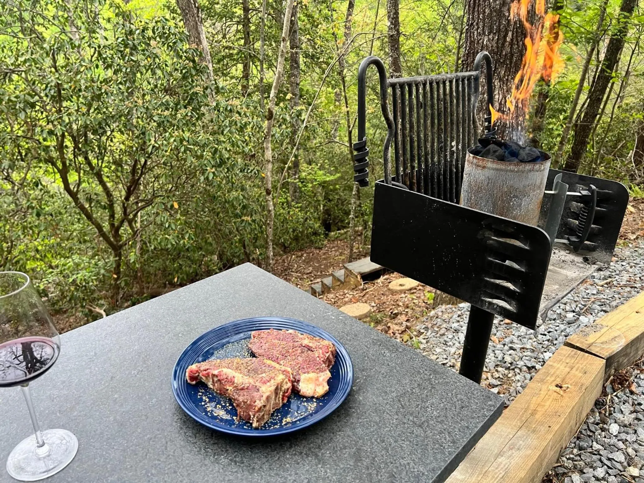 Log Cabin with Mountain View and Privacy