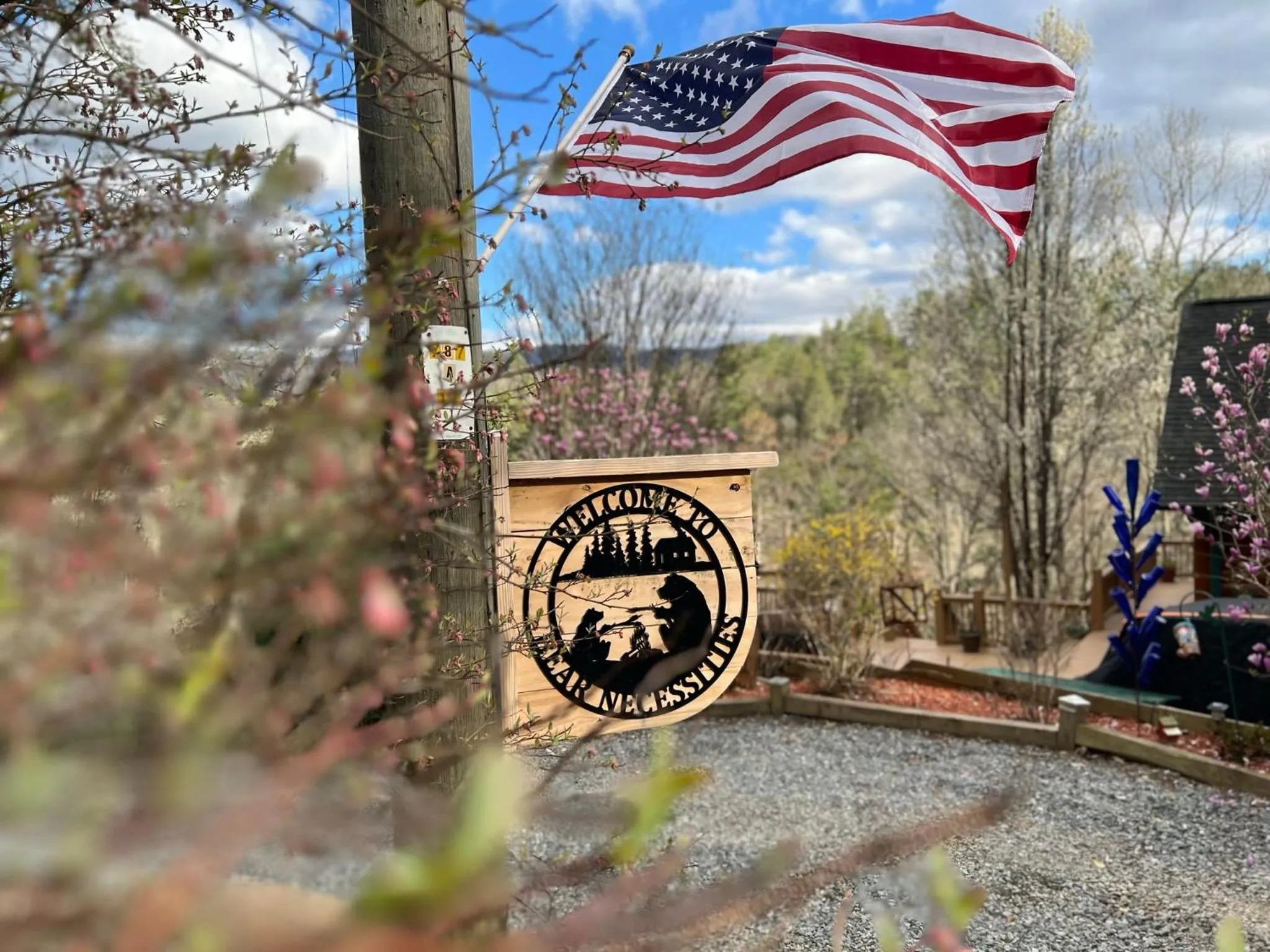 Log Cabin with Mountain View and Privacy