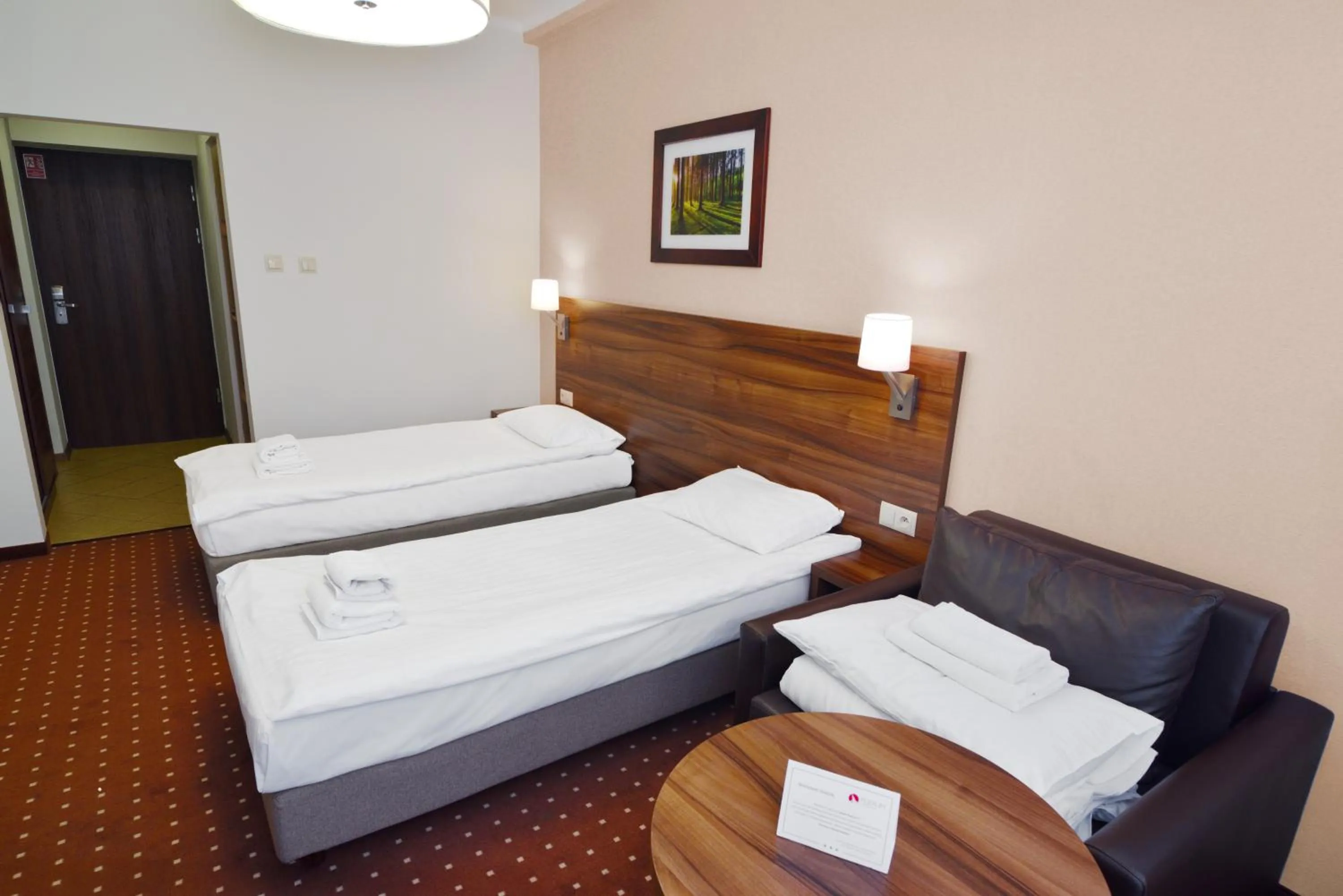 Bed in Hotel Podium