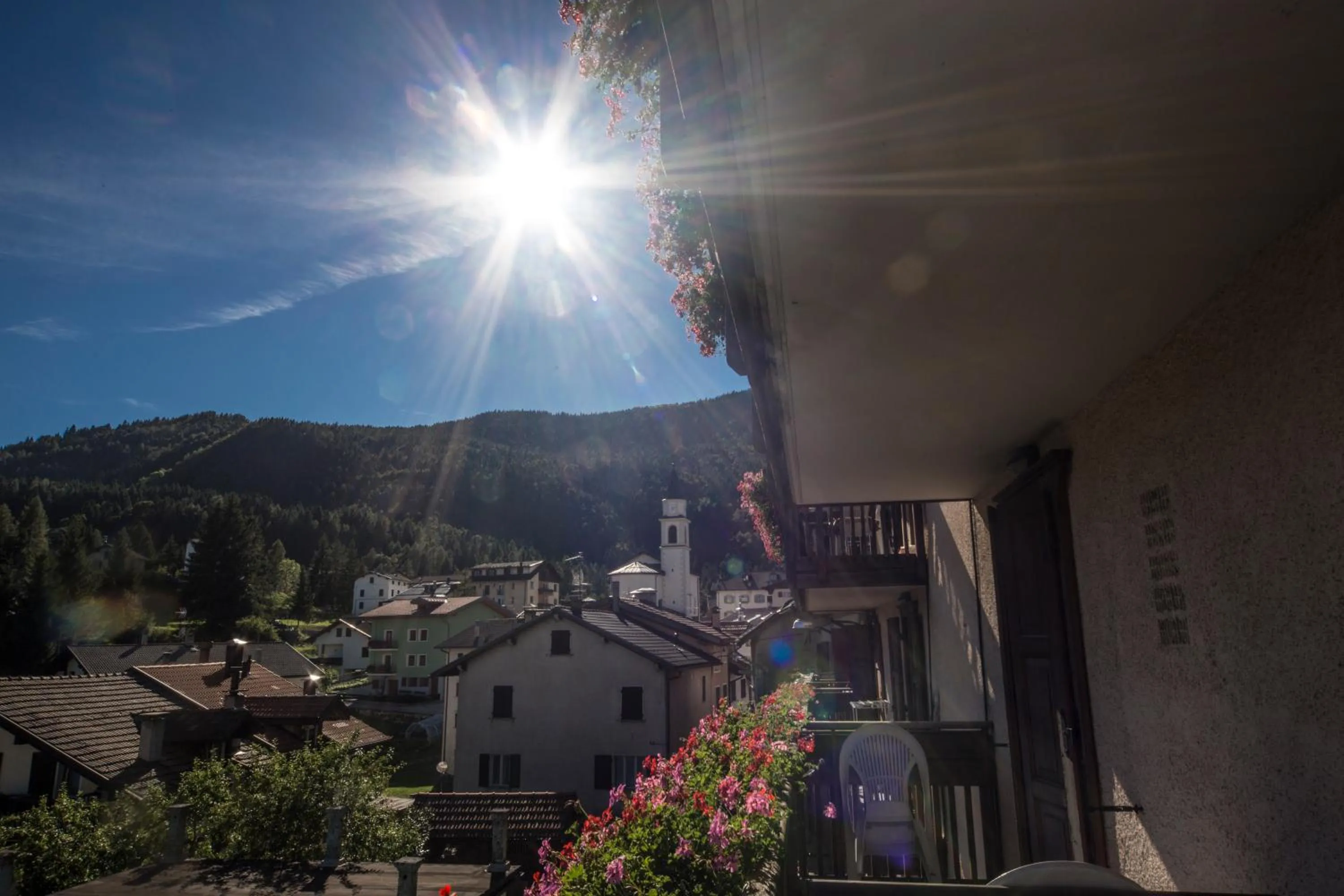 Mountain view in Hotel Trentino