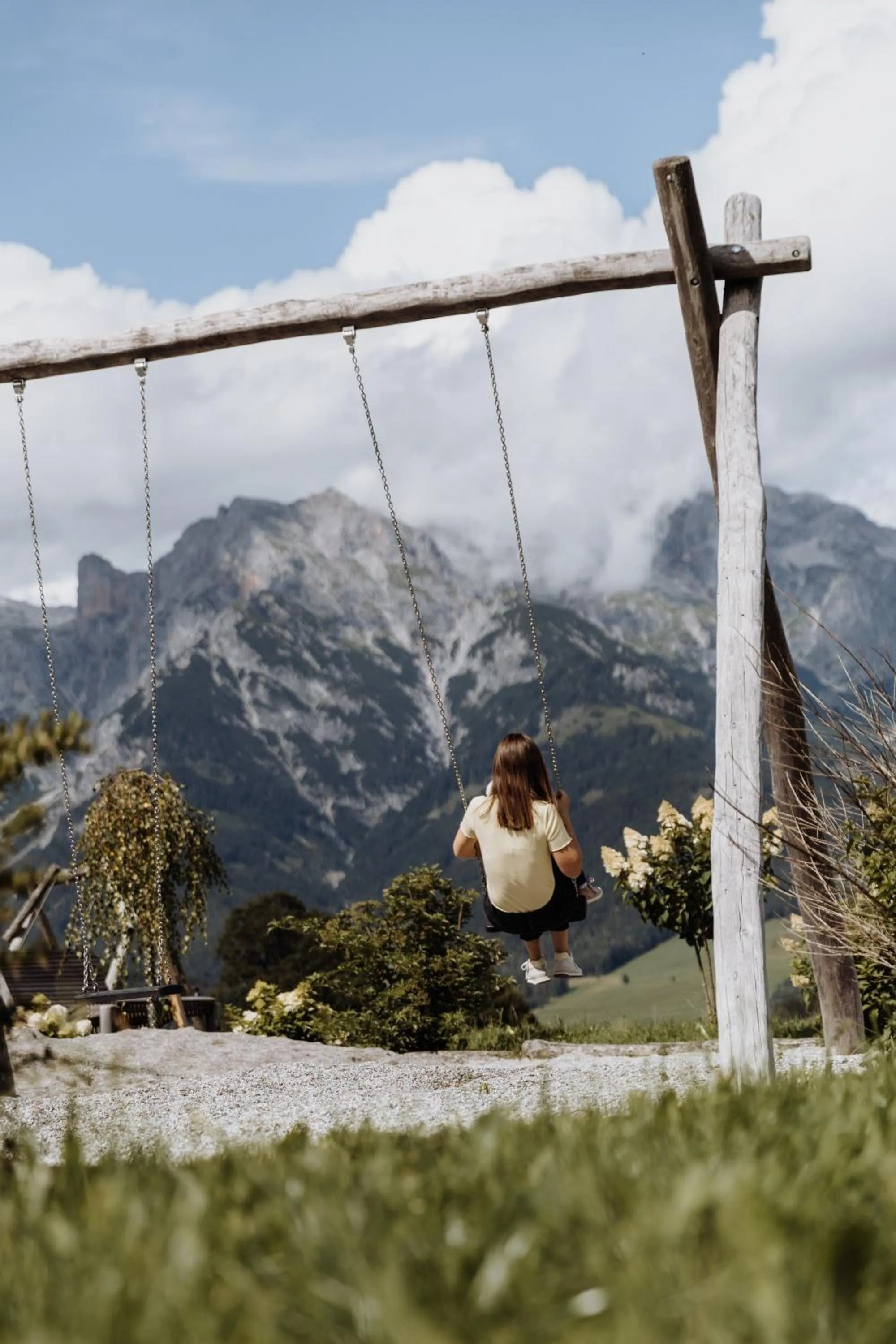 Children play ground in Biohof Ebengut