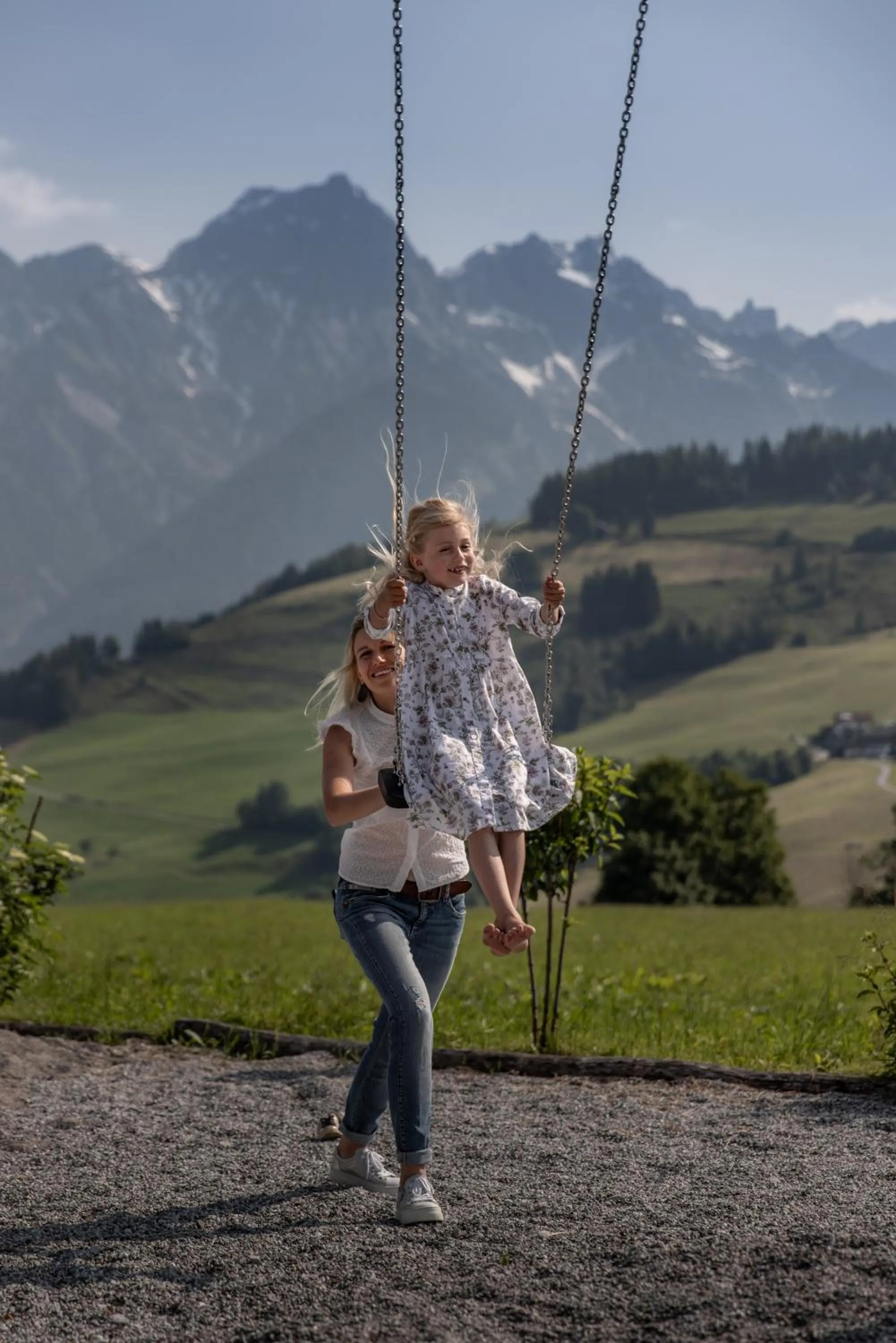 Children play ground in Biohof Ebengut