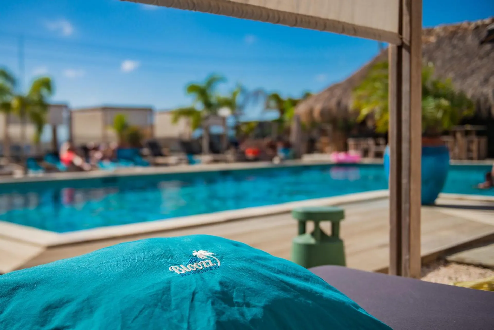 sunbed in Bloozz resort Bonaire