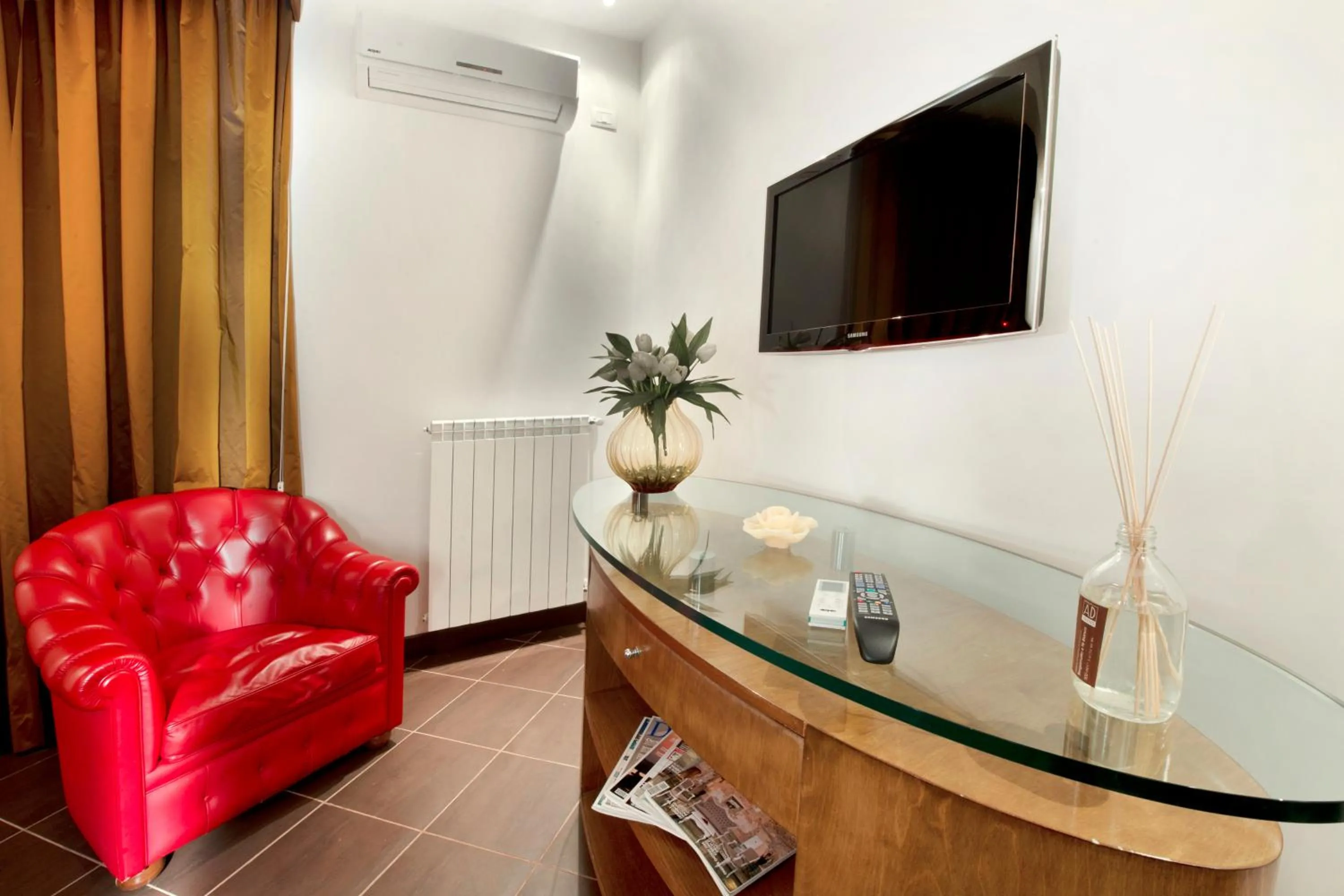 Lobby or reception in Hotel Quadrifoglio Roma Eur