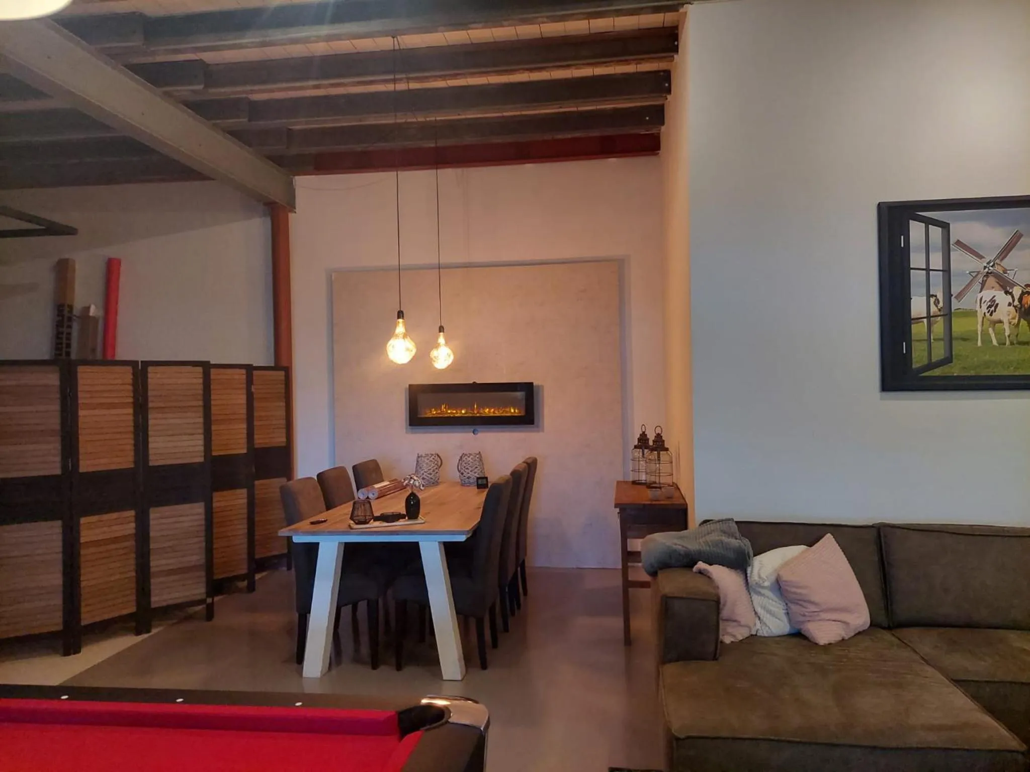 Communal lounge/ TV room in B&B Wijdzicht