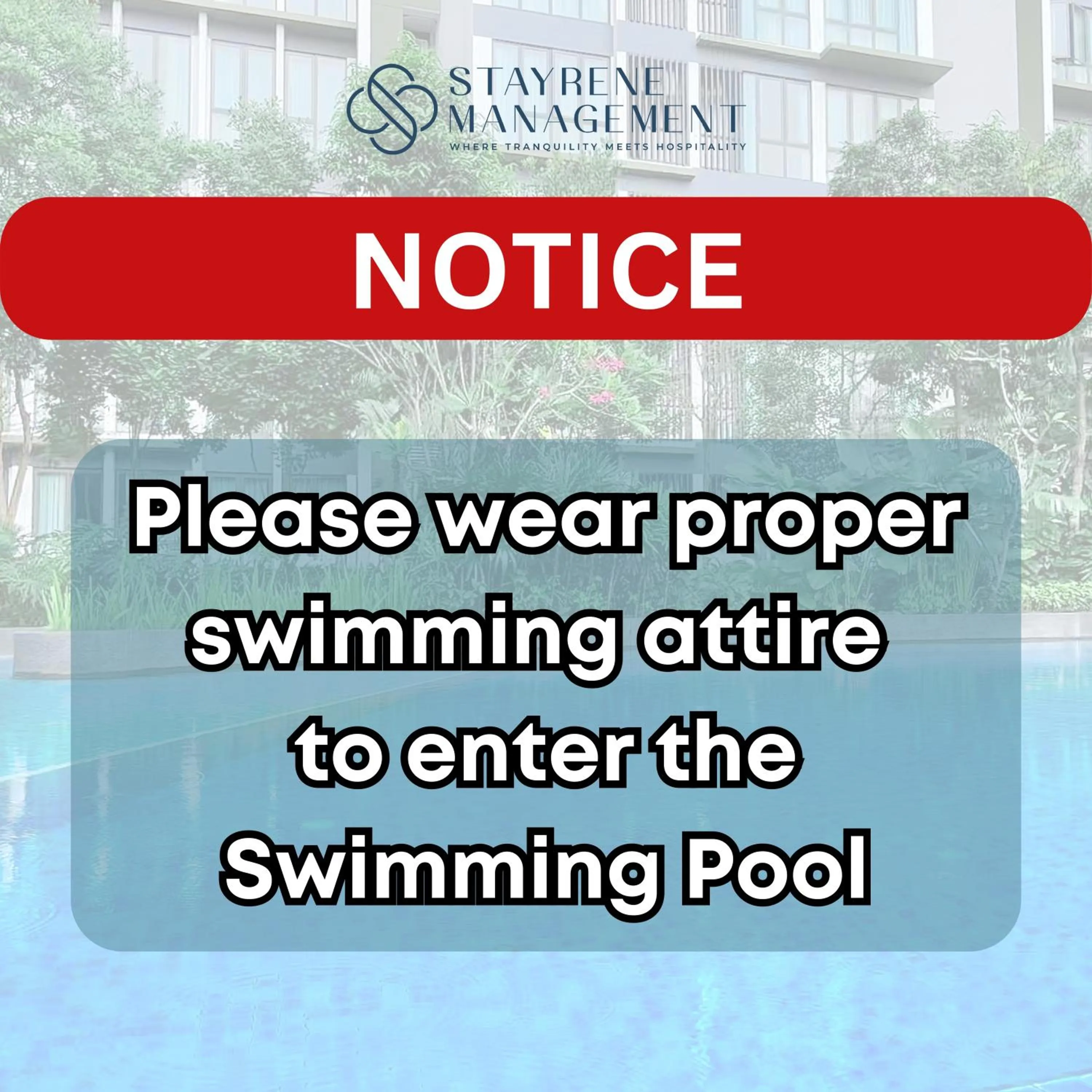 Swimming pool in The Elysia Suites