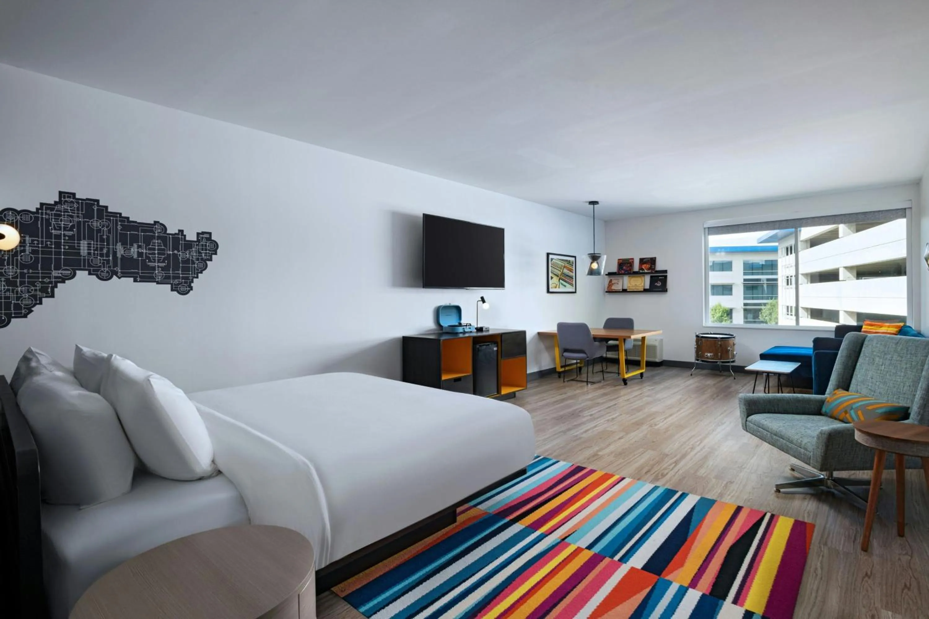 Bedroom, Bed in Aloft Austin Southwest