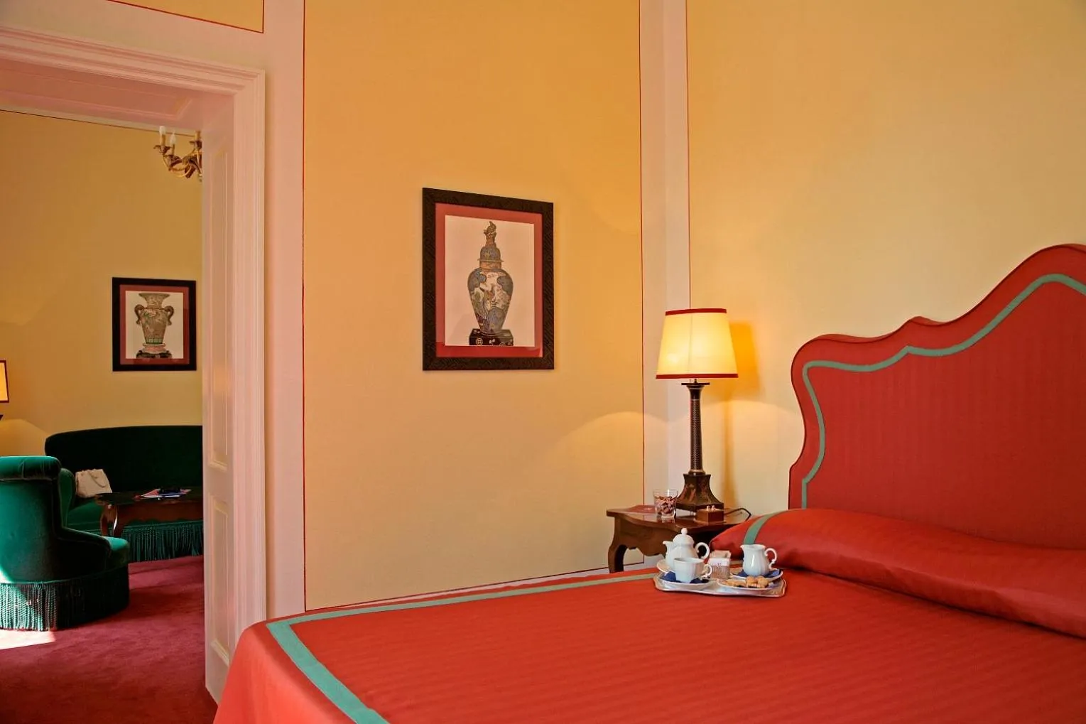 Bedroom, Bed in Grand Hotel Majestic