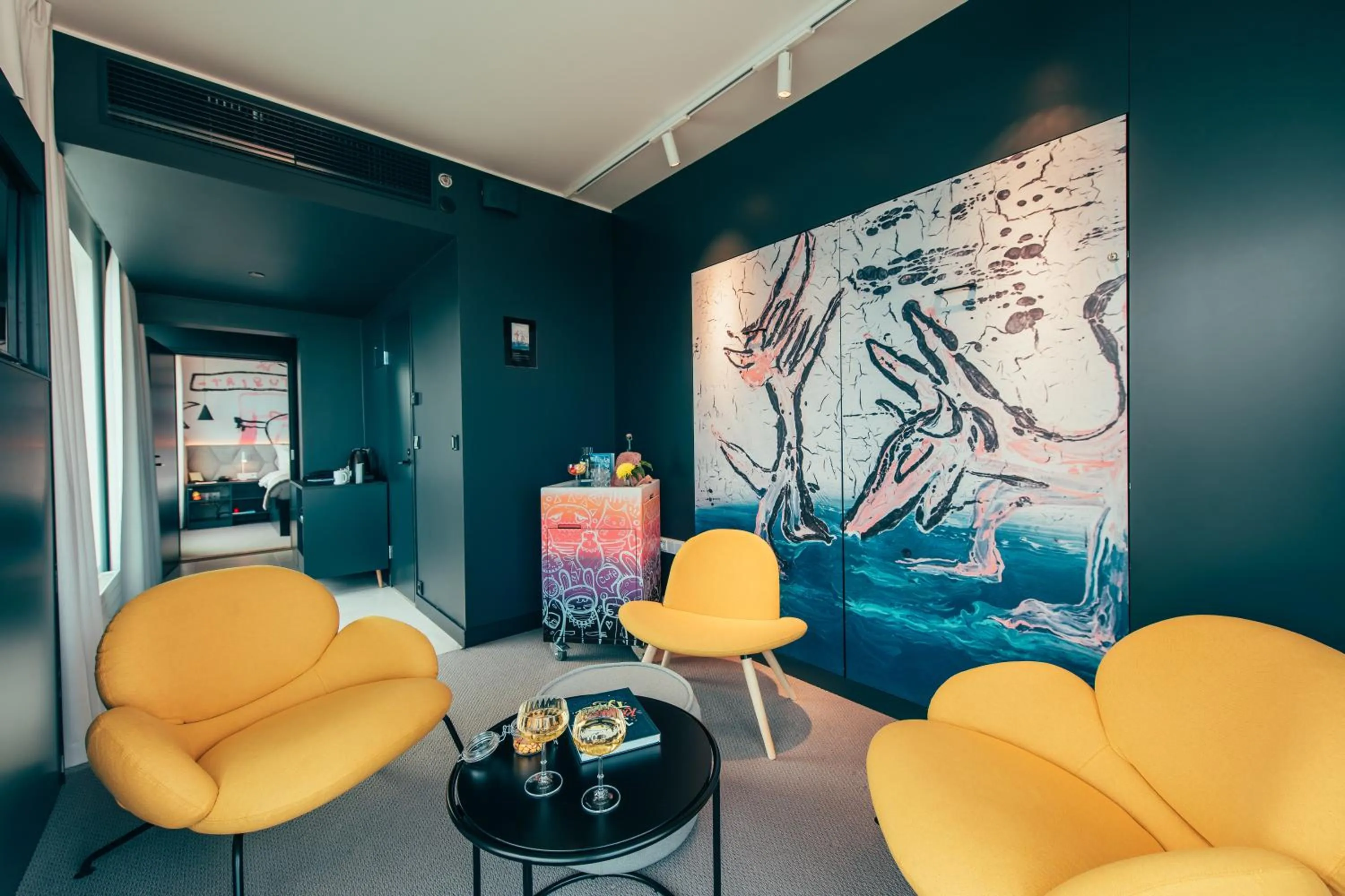 Seating area in Hotel AX