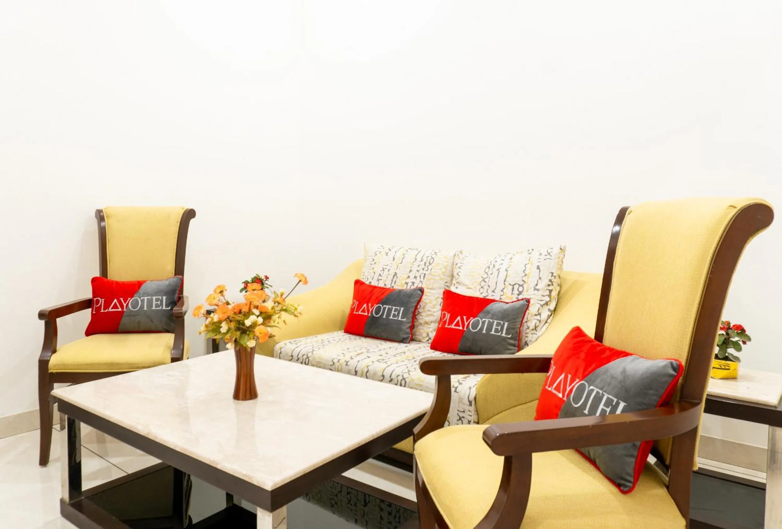 Seating area in Playotel Resort Bhopal