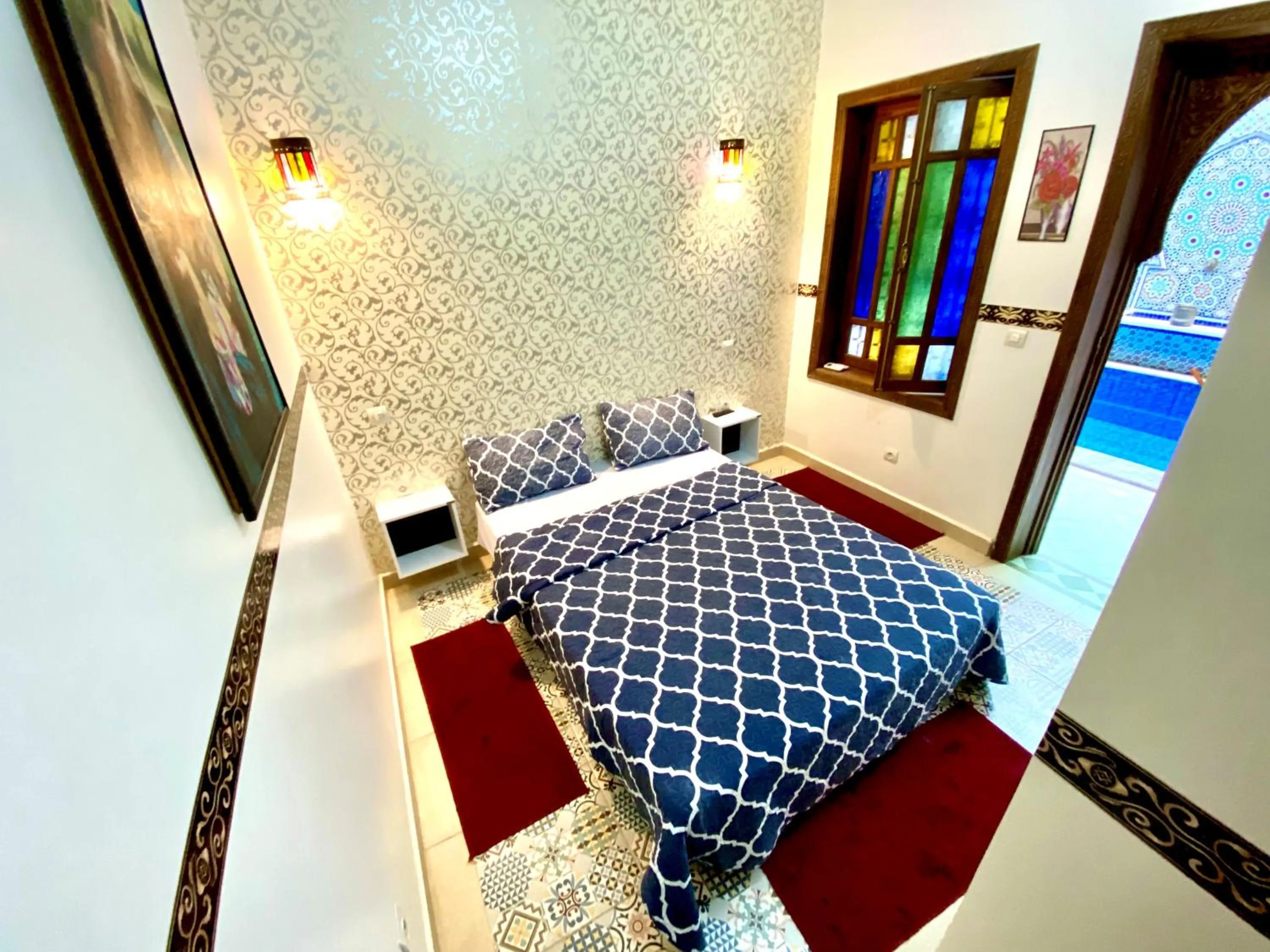 Bedroom, Bed in Riad Nouhal