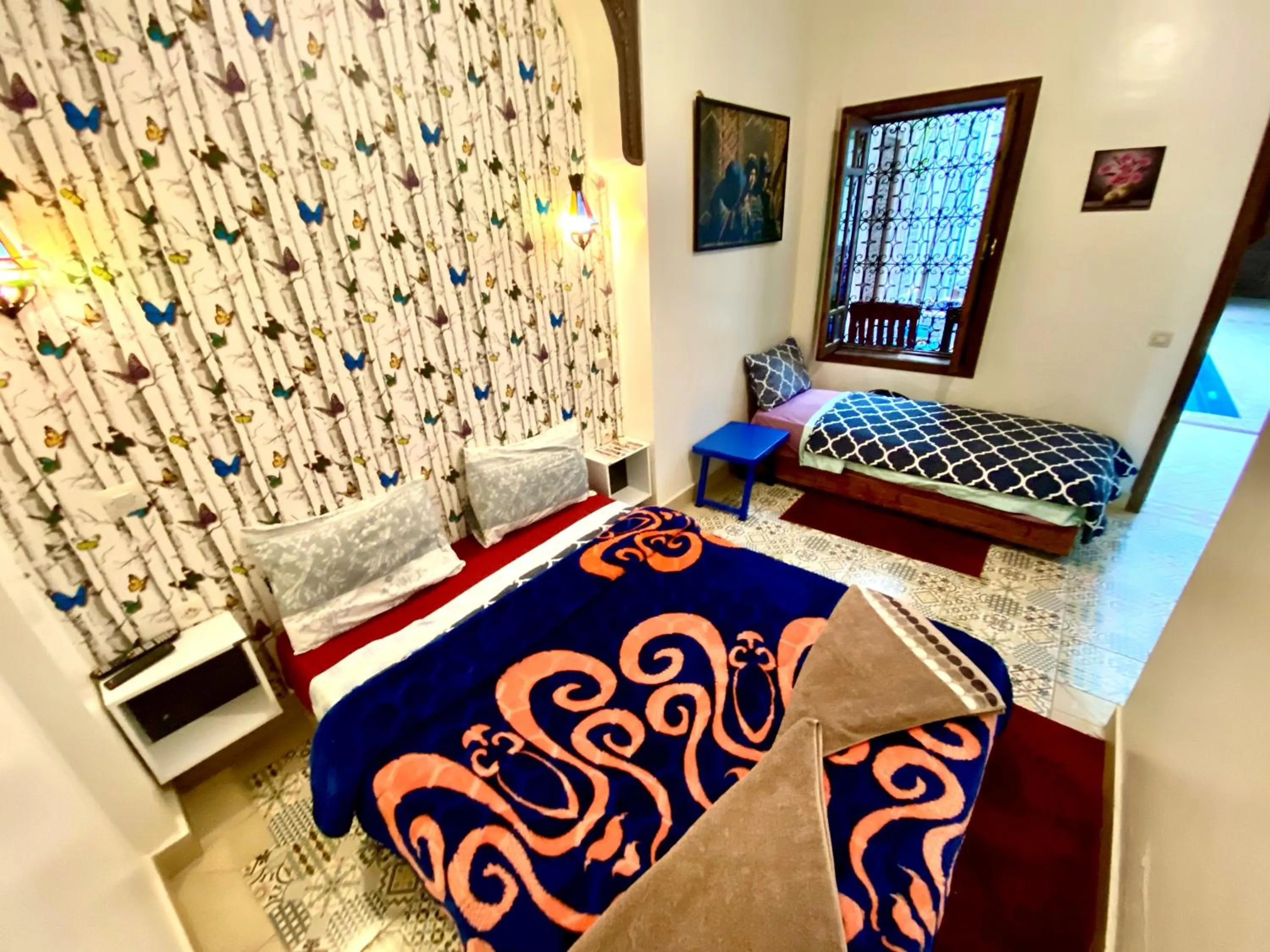 Bedroom, Bed in Riad Nouhal