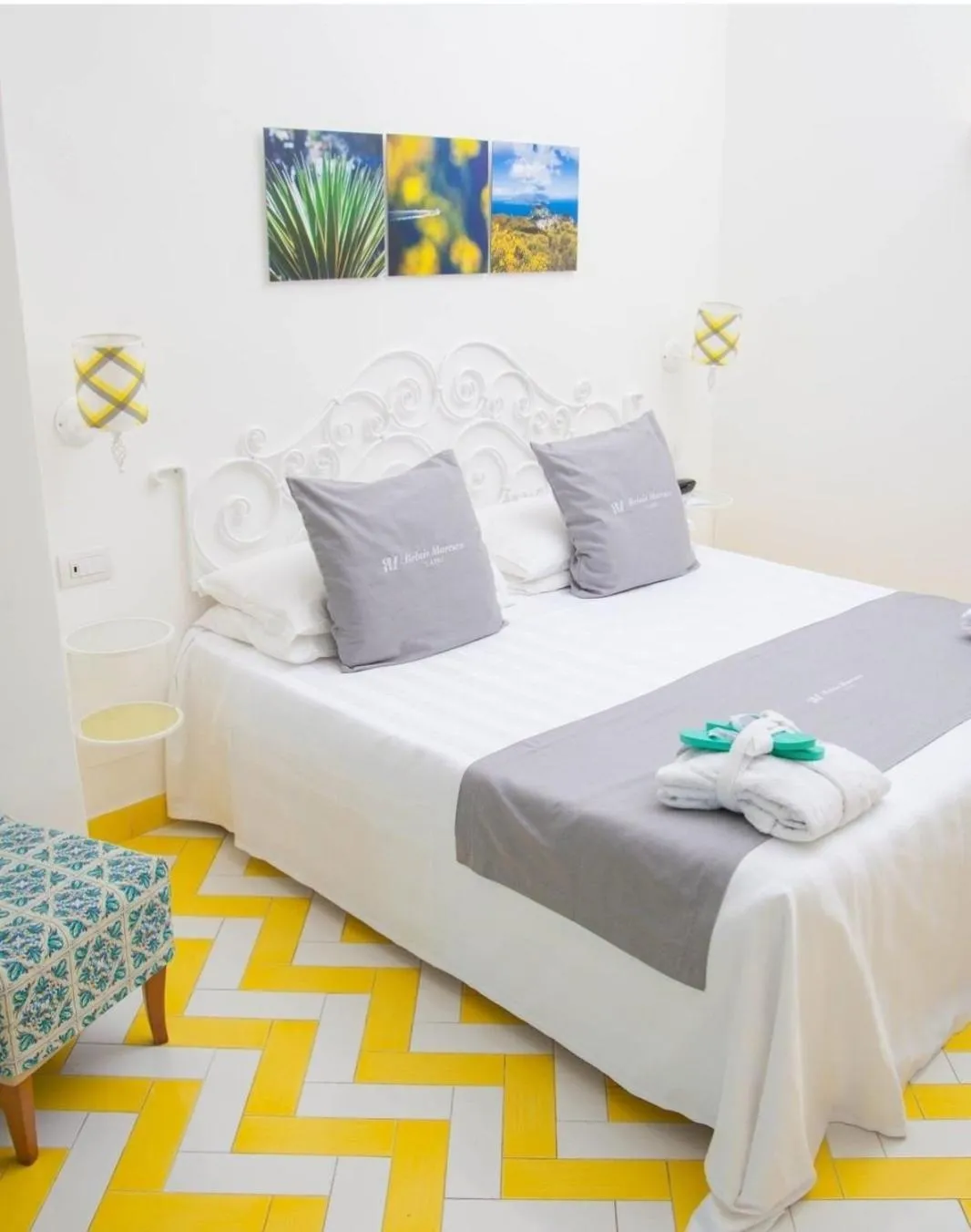 Bed in Relais Maresca Luxury Small Hotel & Terrace Restaurant