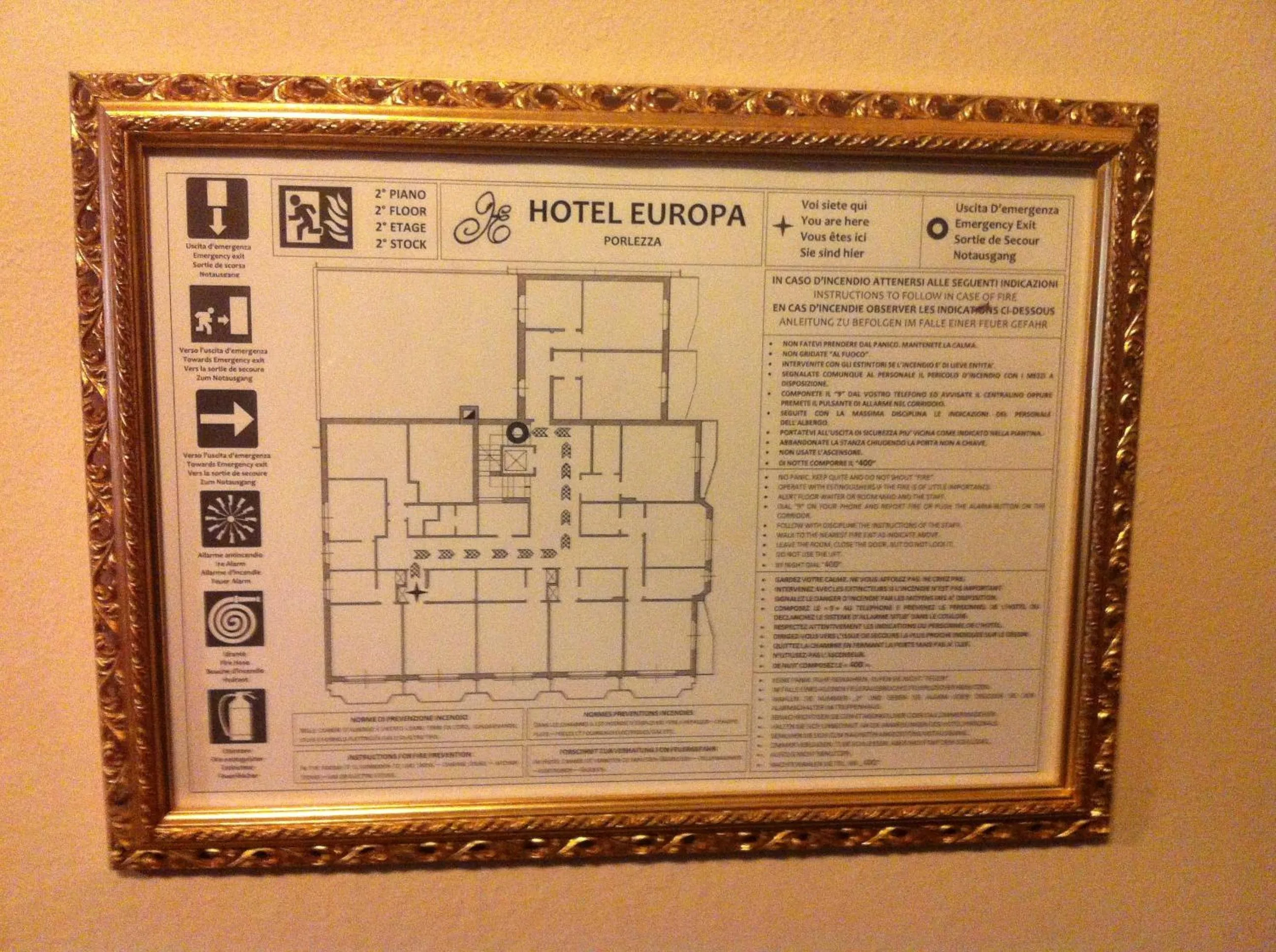 Decorative detail in Hotel Europa