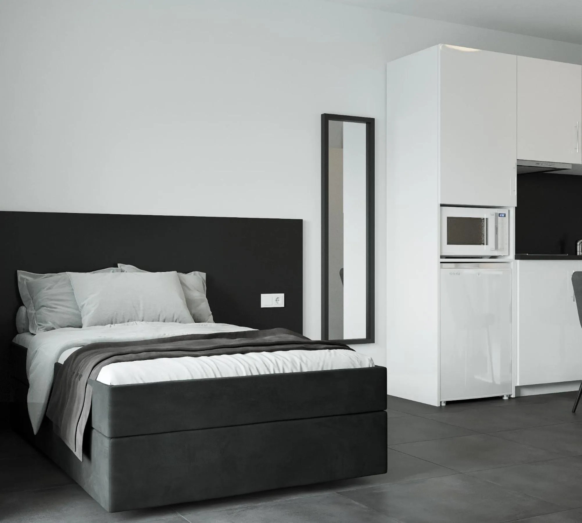 Bedroom in The Residences - Apartments Frankfurt