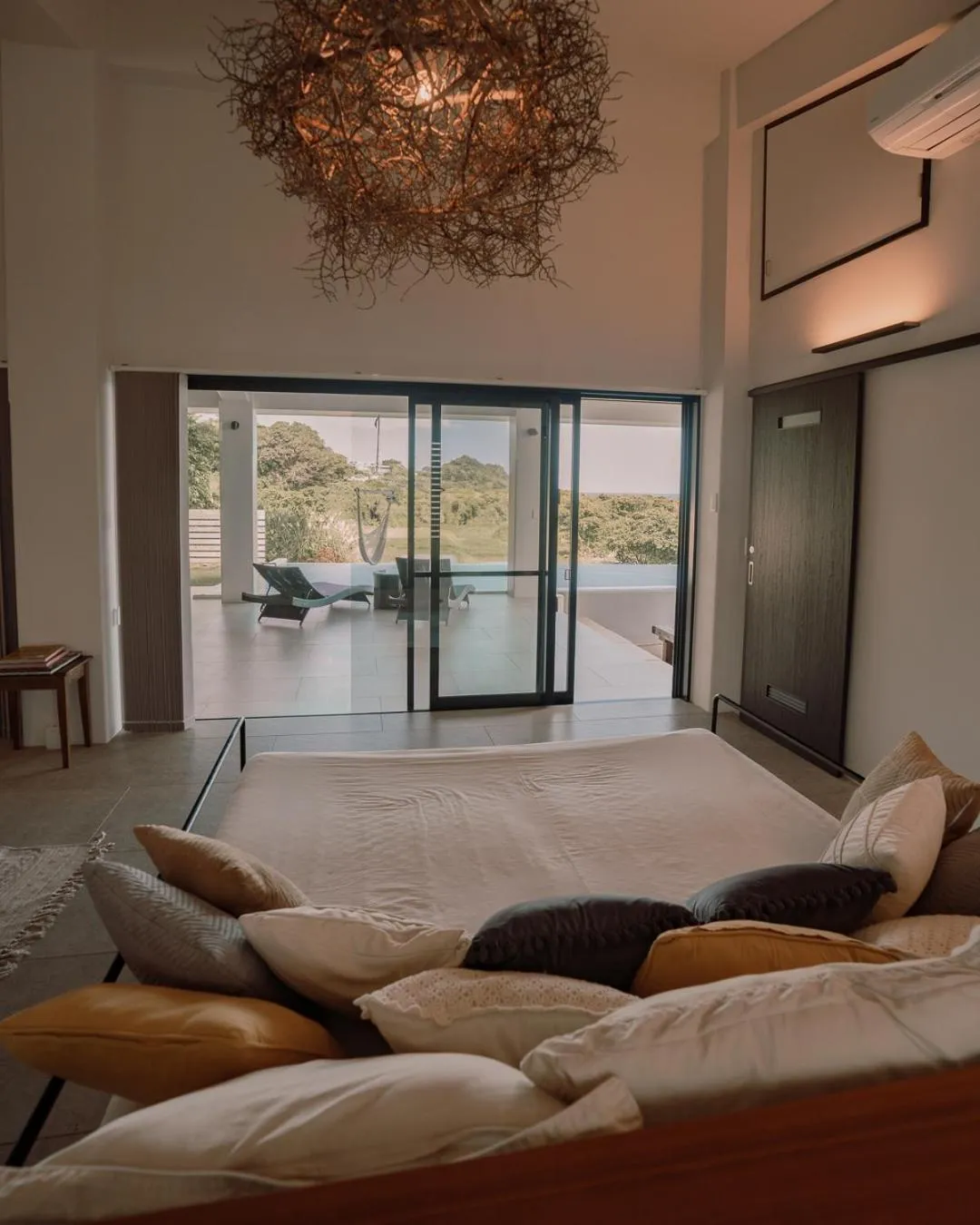 Balcony/Terrace, Bed in MARINX POOLVILLA NAKANDAKARI