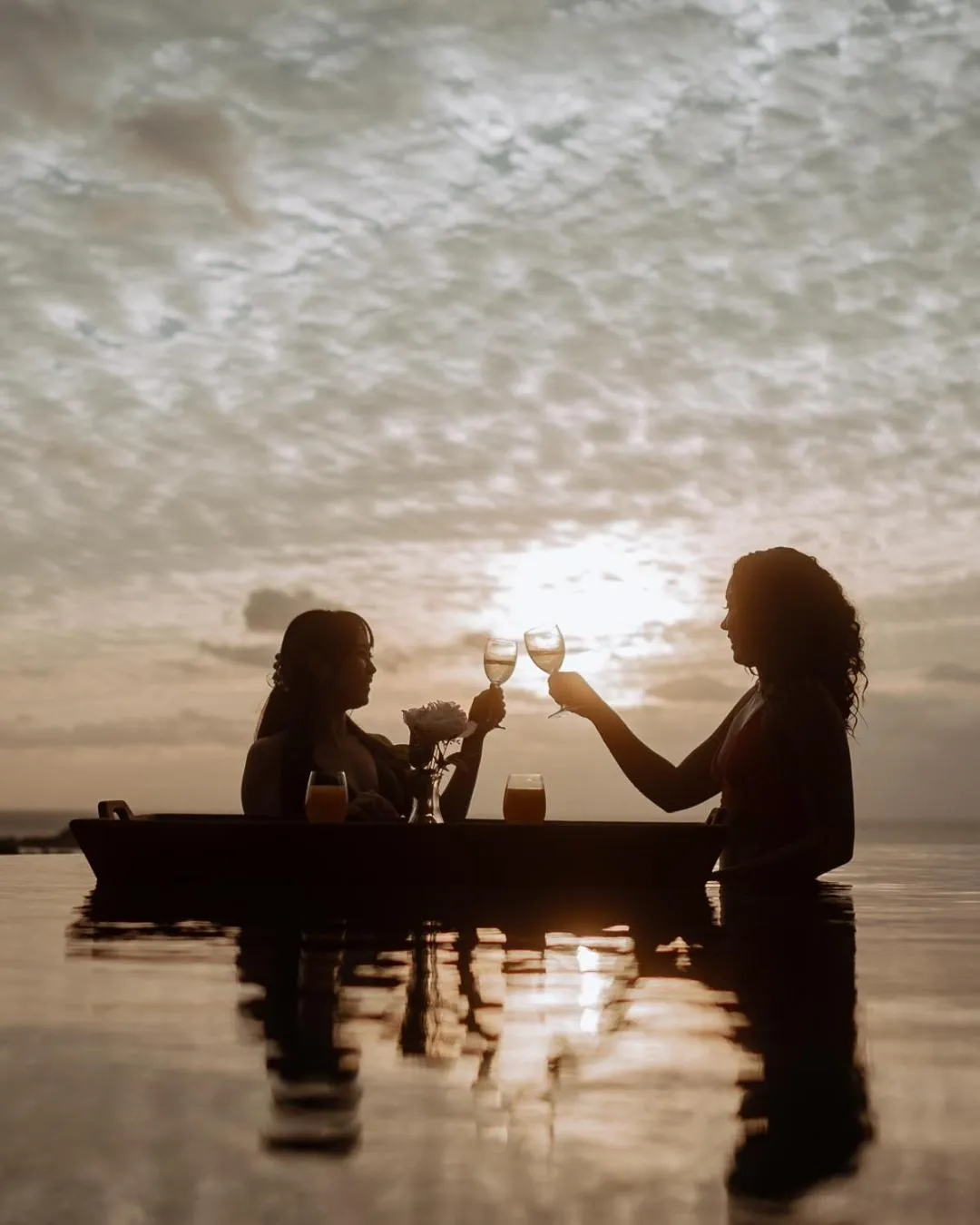 Pool view in MARINX POOLVILLA NAKANDAKARI