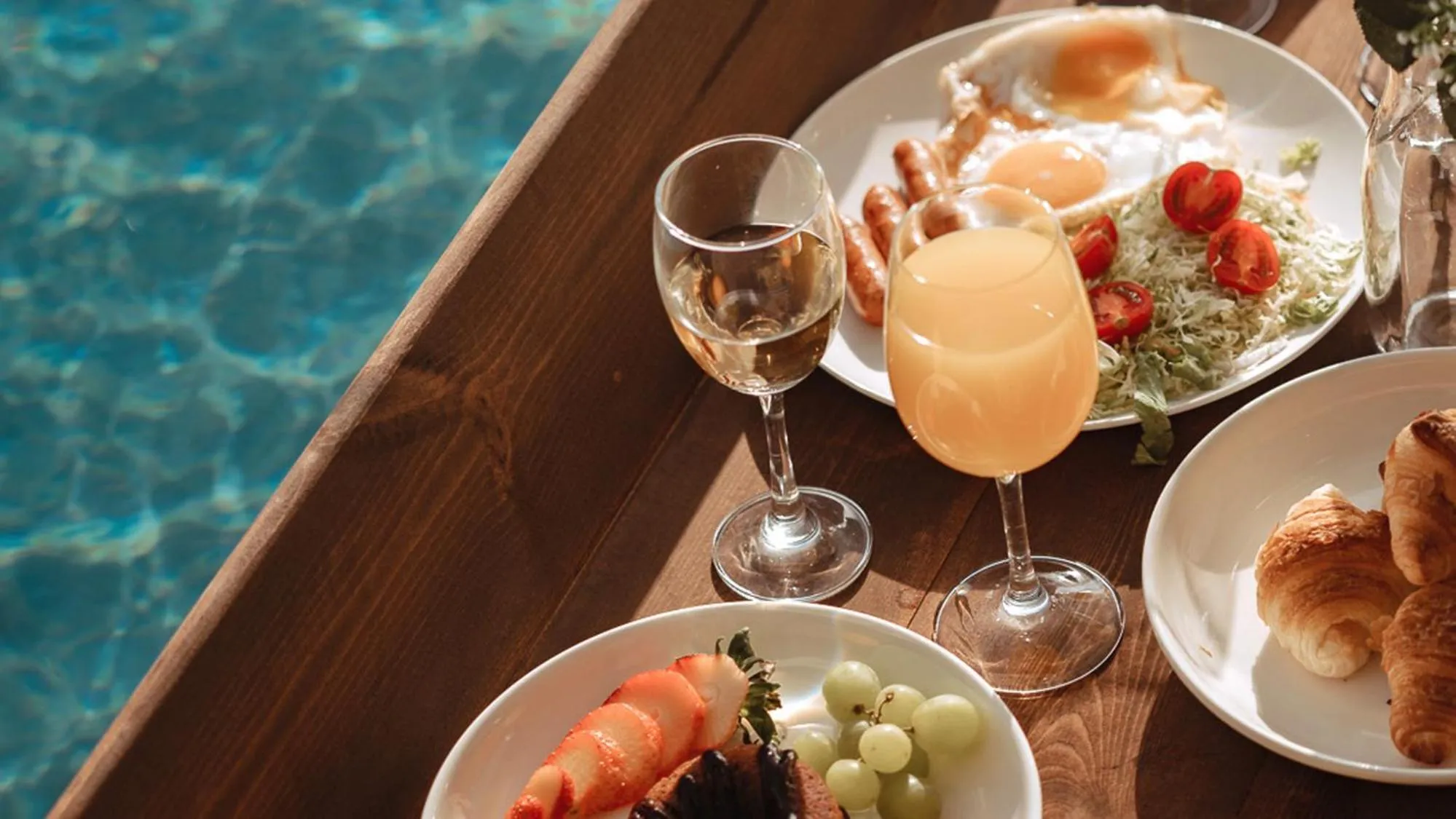 Pool view in MARINX POOLVILLA NAKANDAKARI