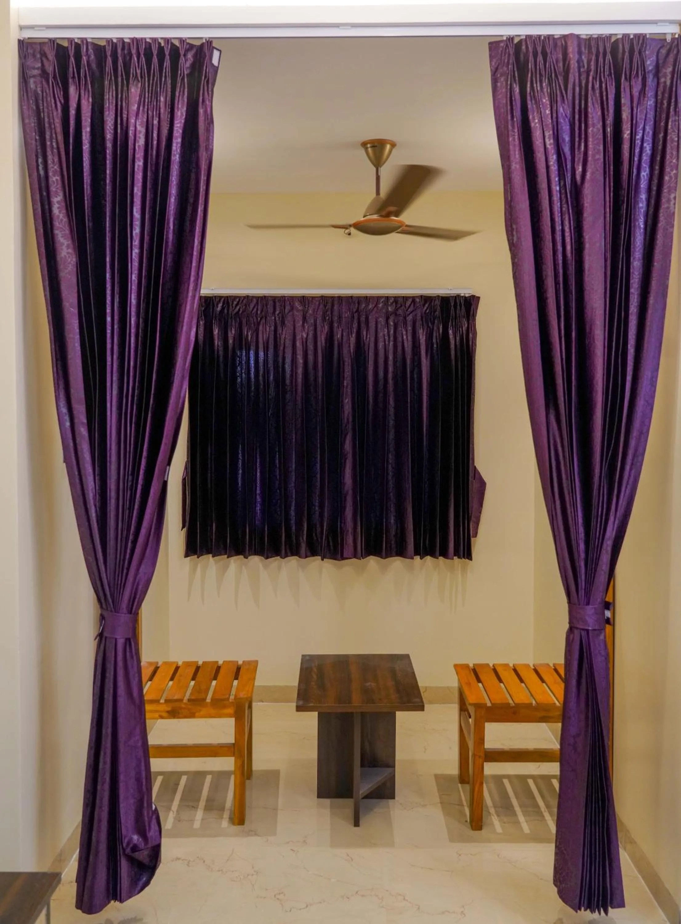 Seating area in Bhavan Resorts