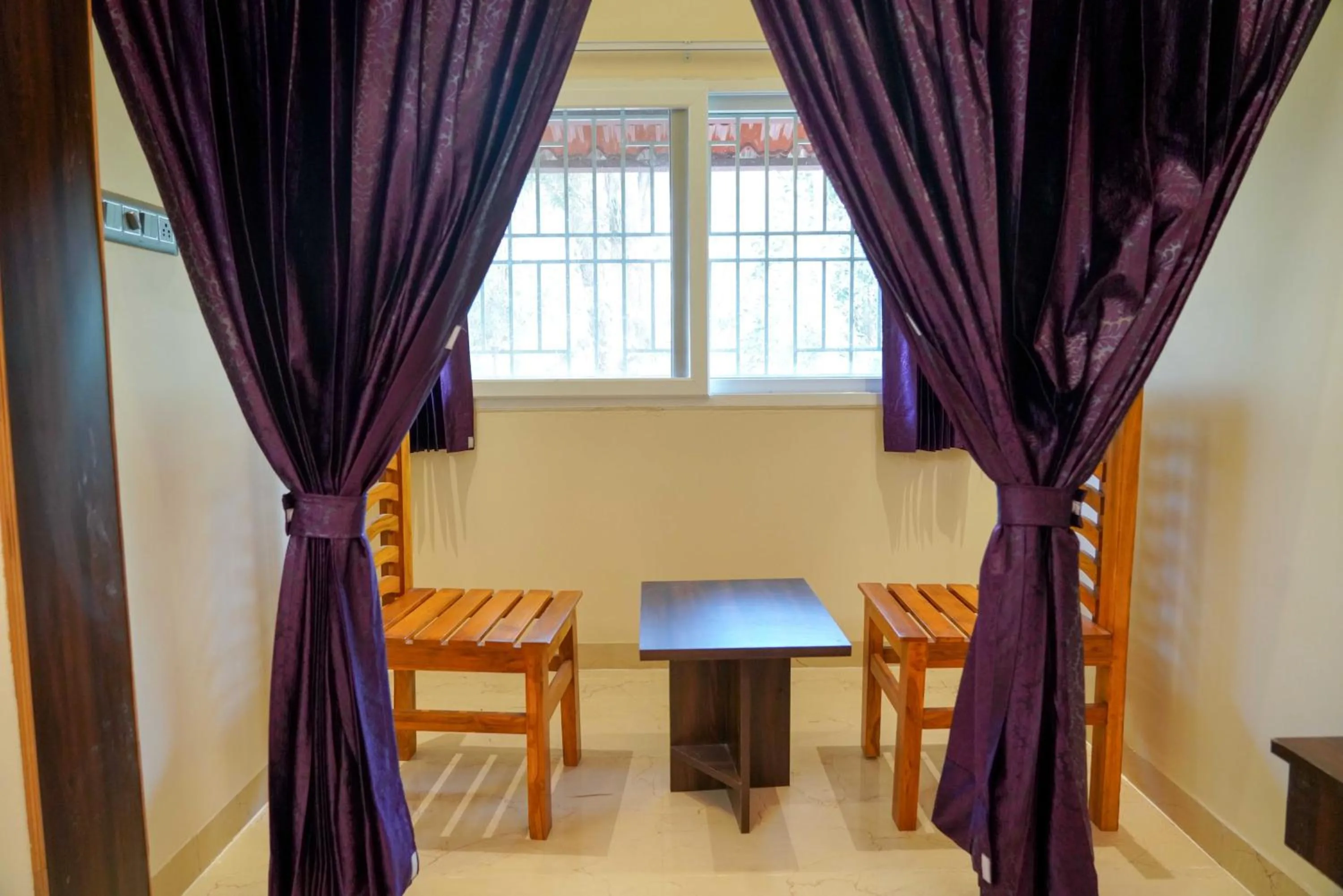 Seating area in Bhavan Resorts