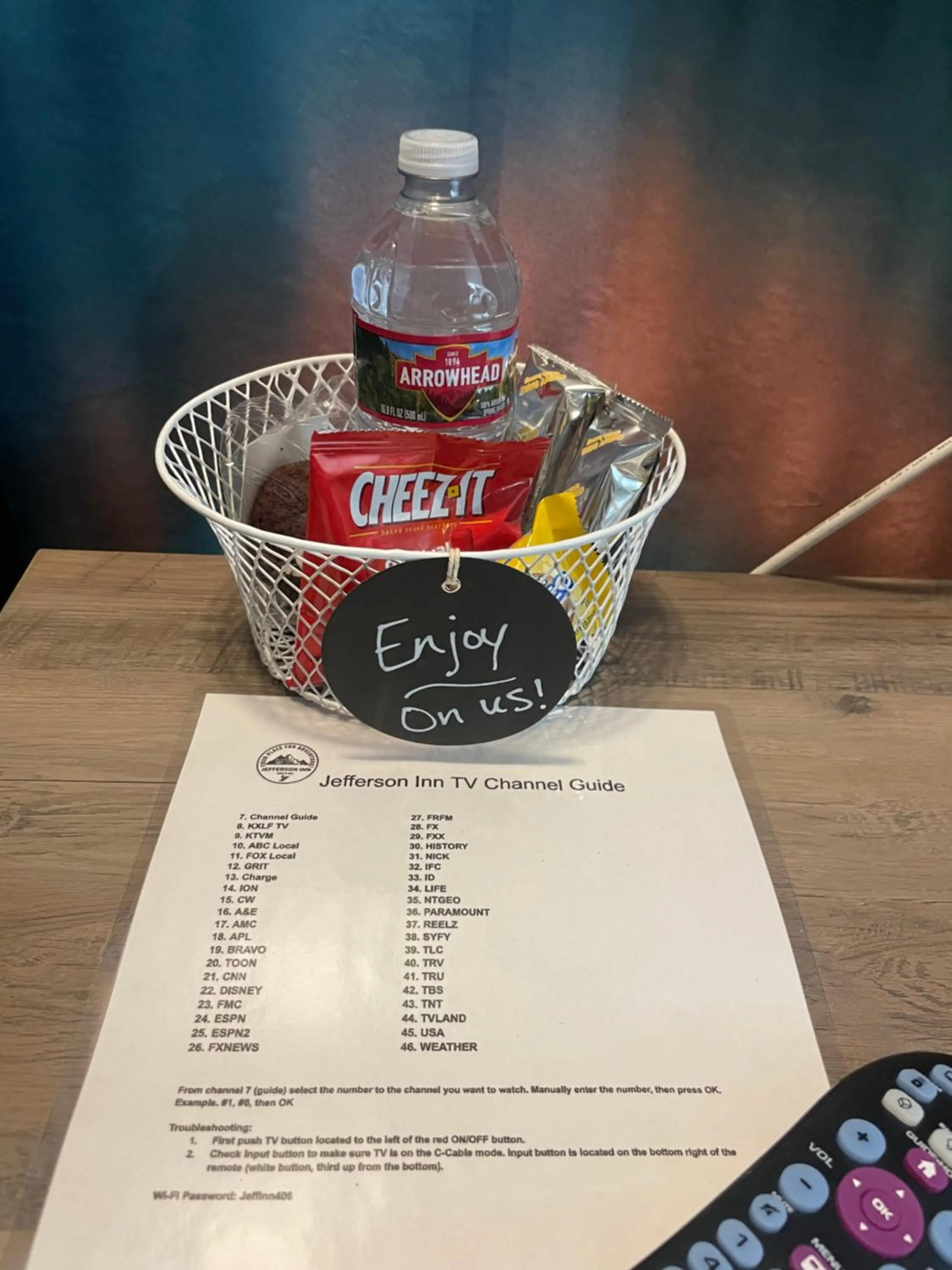 Food and drinks in Jefferson Inn