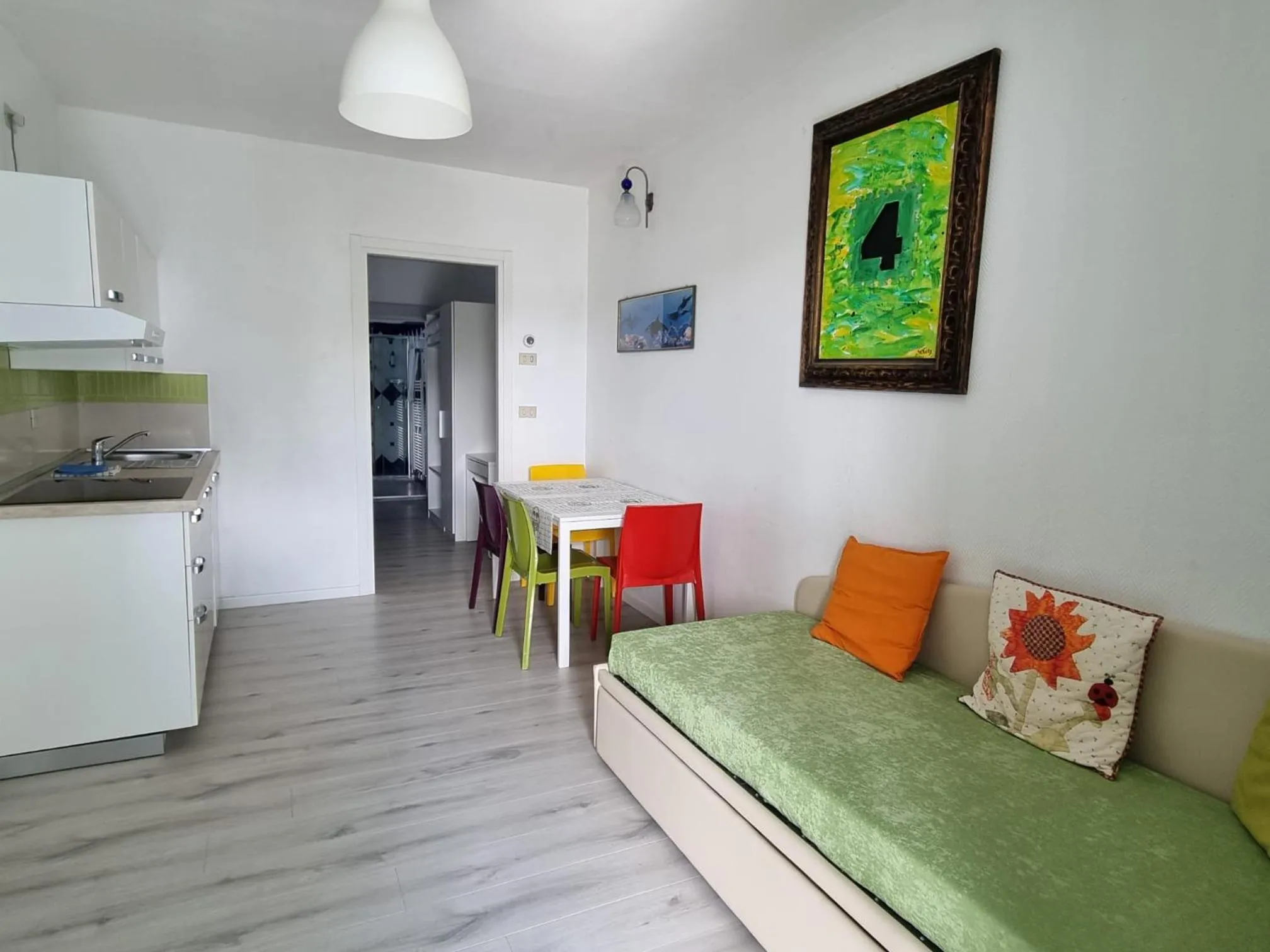 Kitchen or kitchenette in Appart-Hotel Holiday