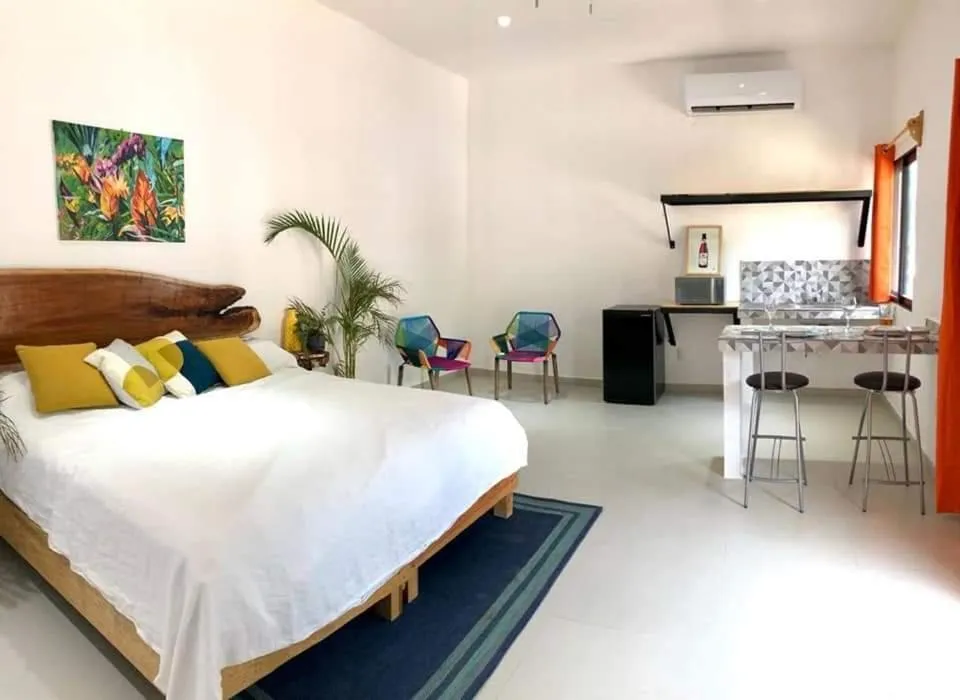 Photo of the whole room, Bed in Villas Chital Bacalar