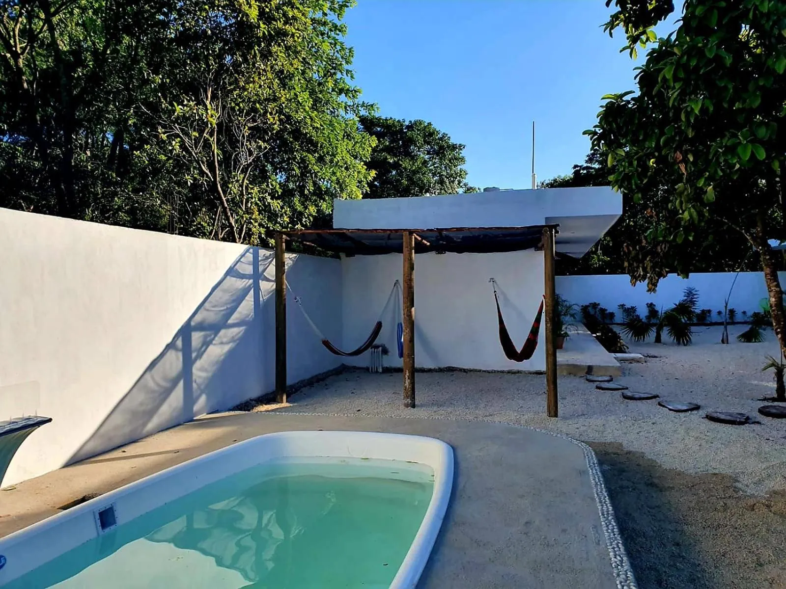 Swimming pool in Villas Chital Bacalar