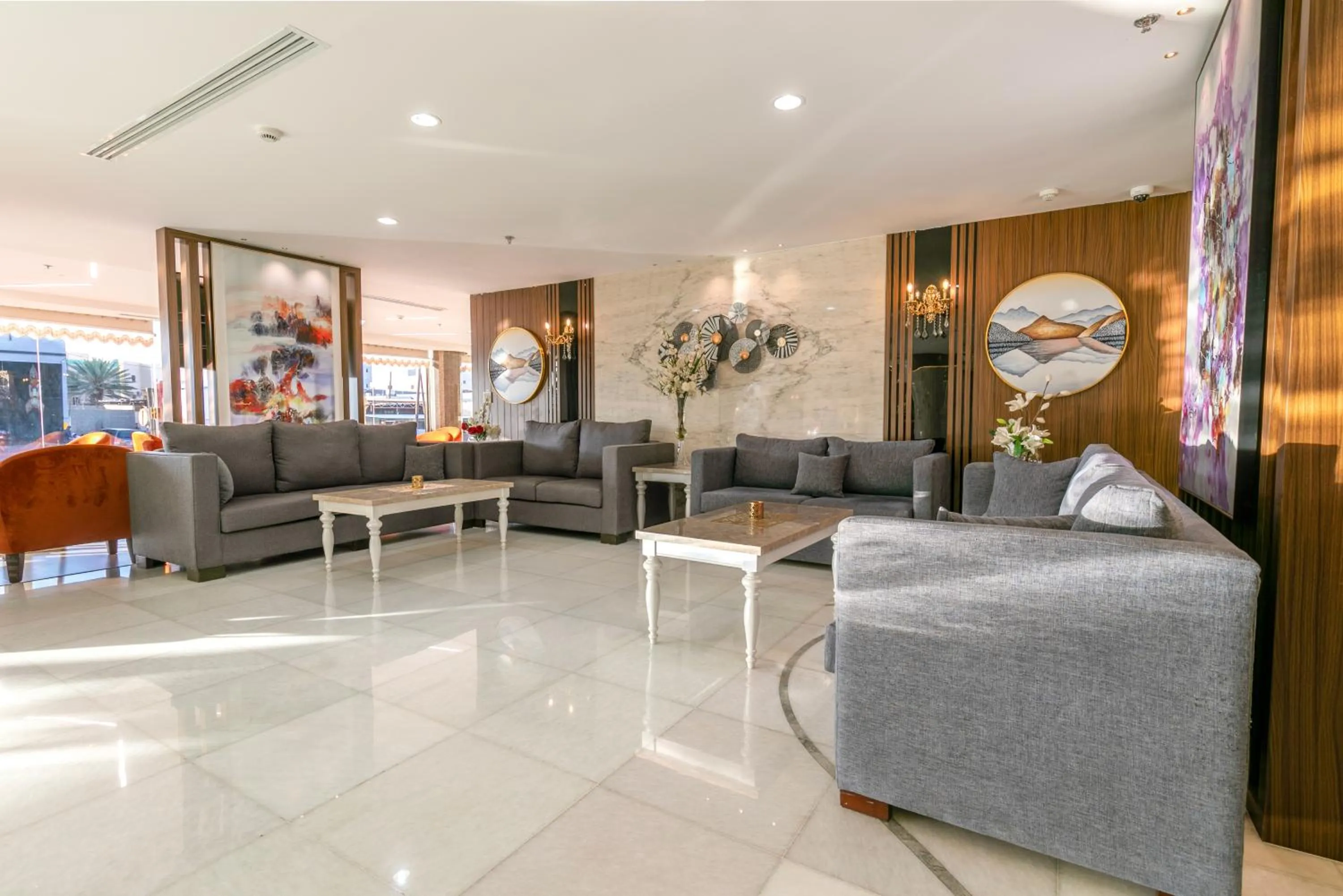 Seating area in Royal Boutique Hotel