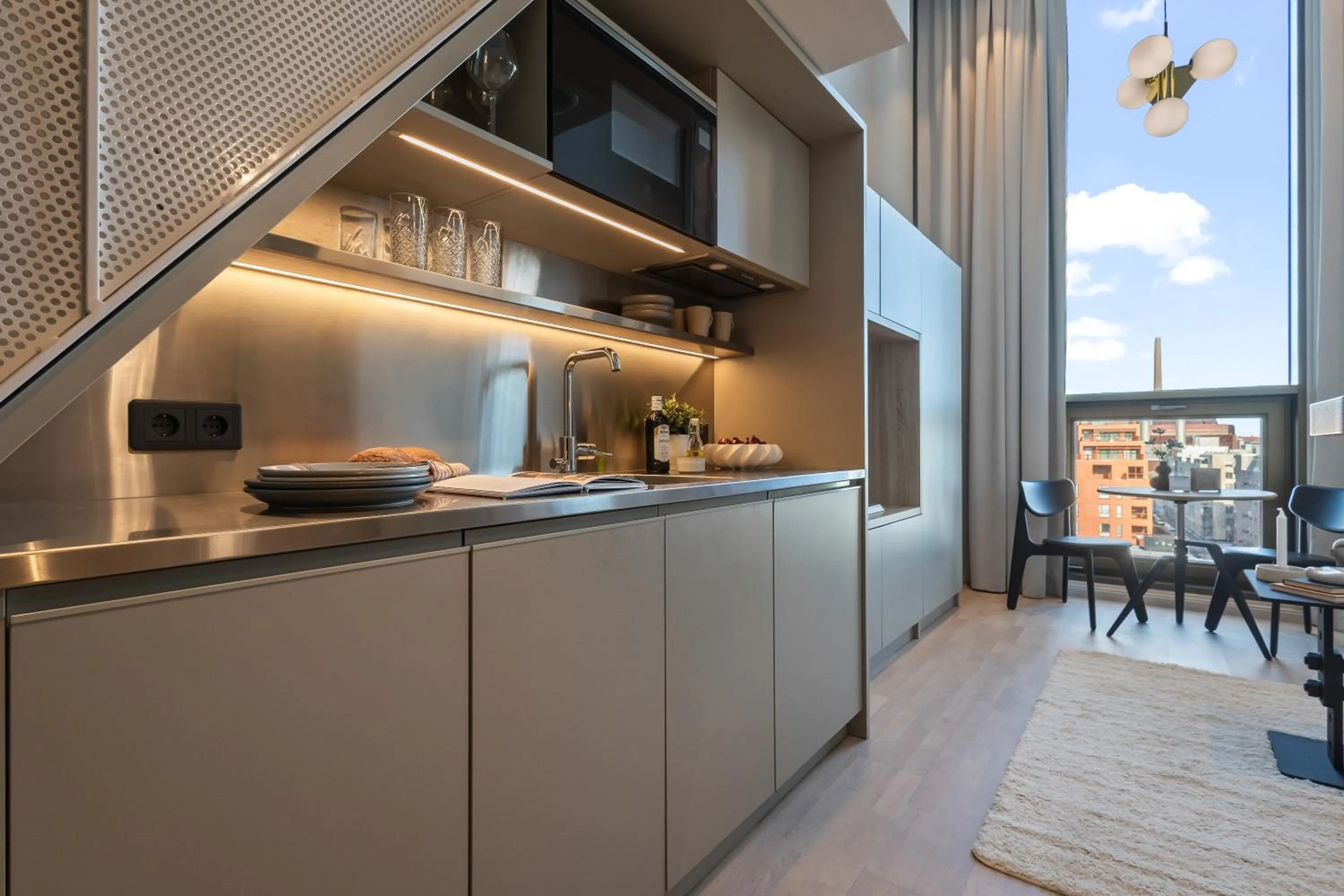 kitchen in Unity Helsinki - A Studio Hotel