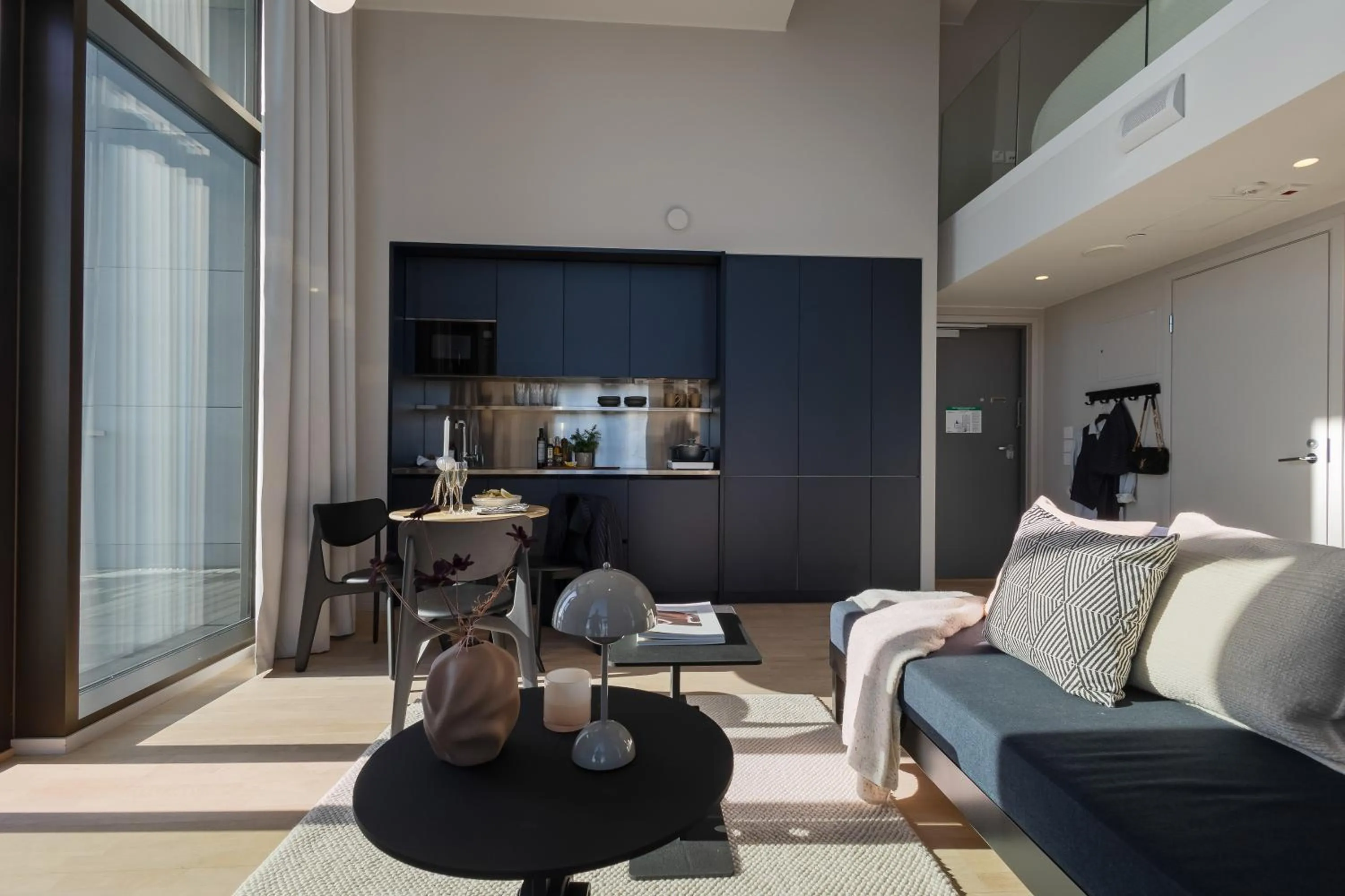 Living room in Unity Helsinki - A Studio Hotel