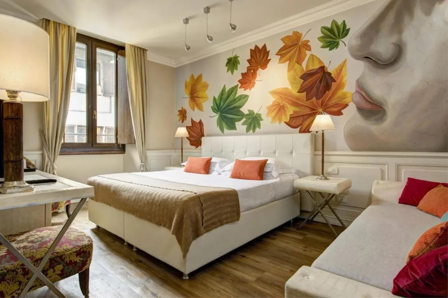 Bed in Grand Hotel Cavour