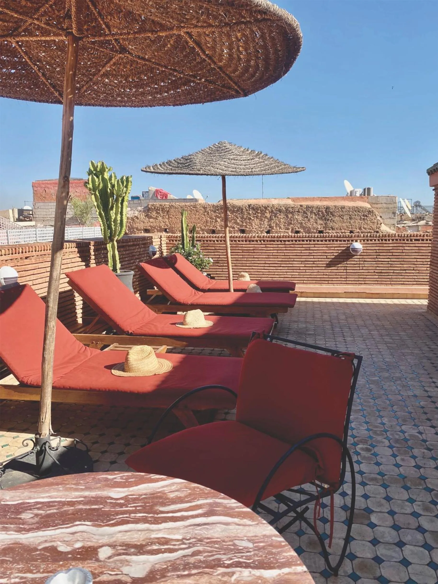 Balcony/Terrace in Riad Ksar Saad & Spa