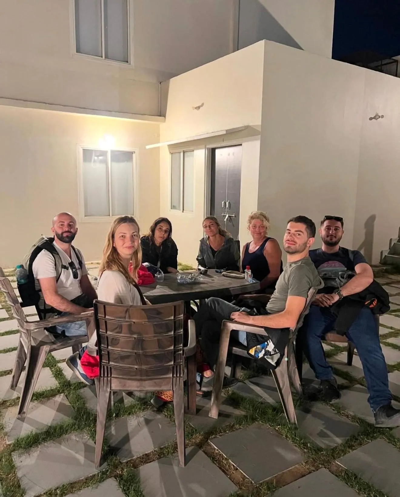 Seating area in Hostel ivory